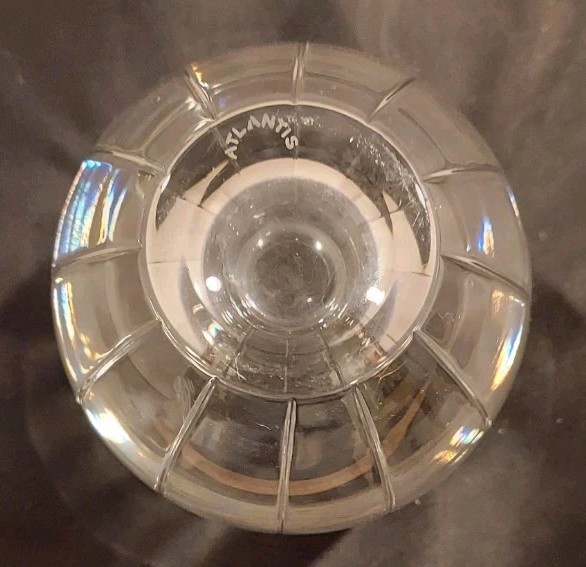 Clear Cut Crystal Vase By Atlantis