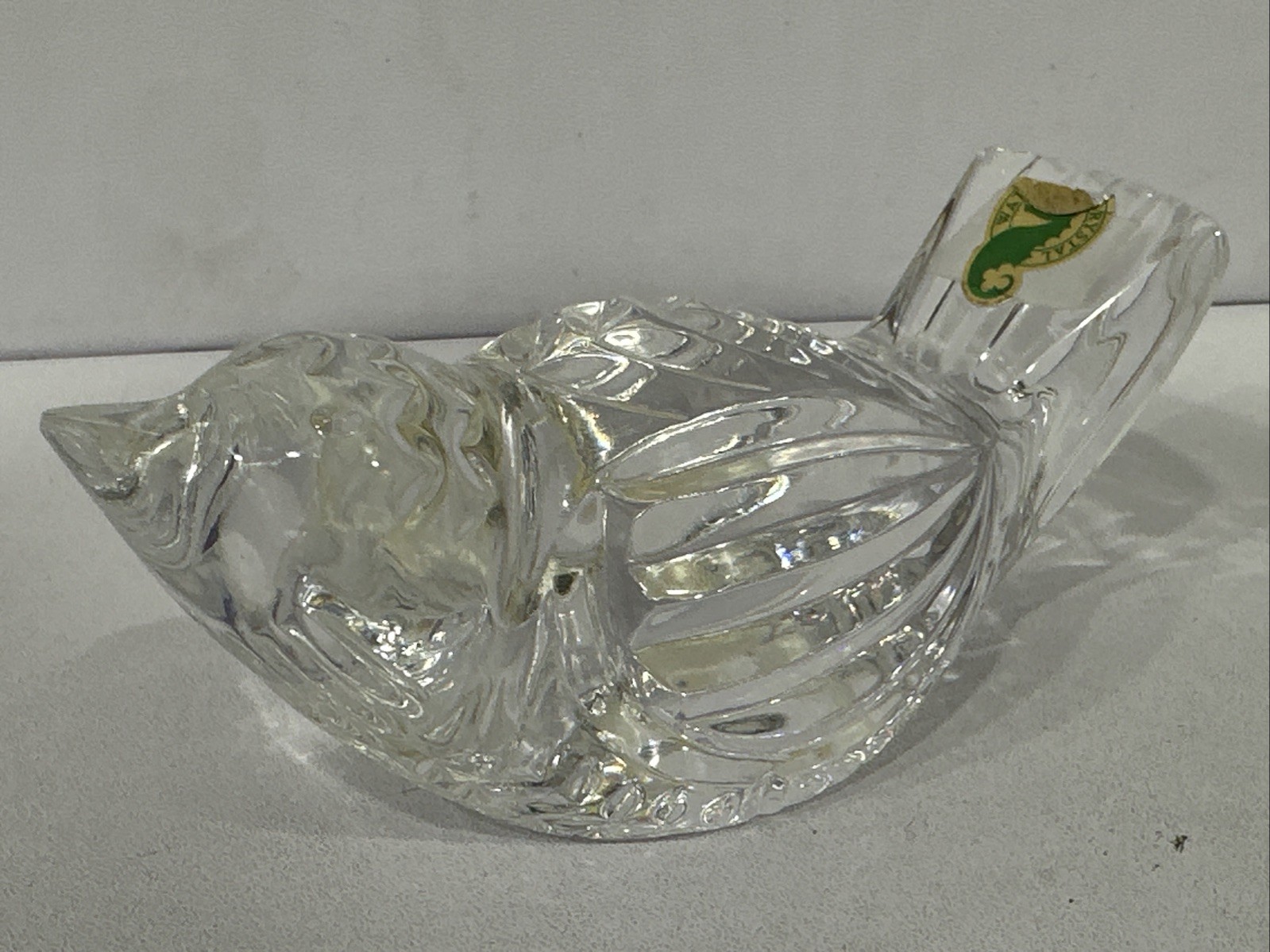 Miroslav Havel Stamped Waterford Crystal Bird Paperweight Figurine