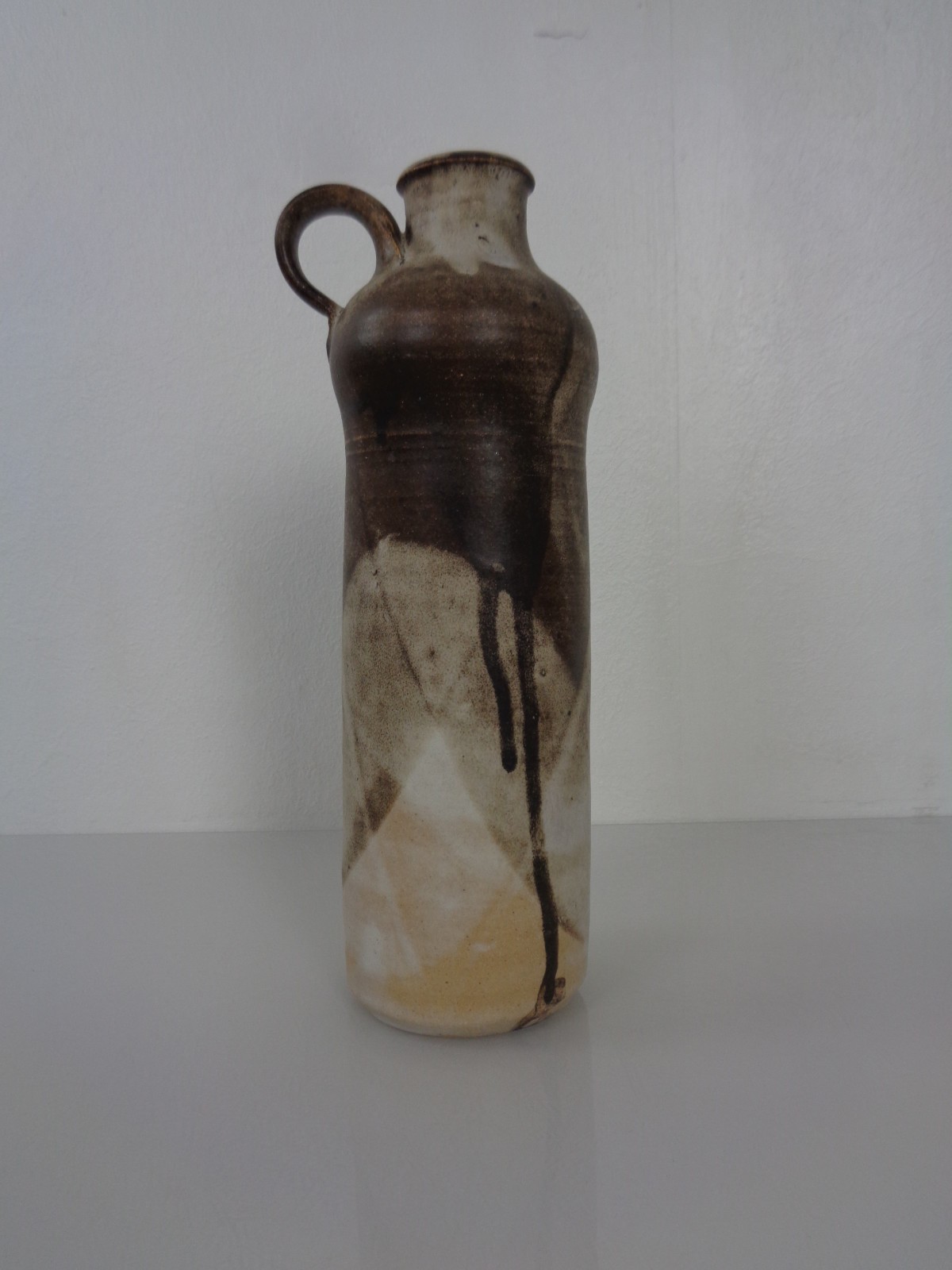 Vintage S.B. Signed Handcrafted Ceramic Studio Vase 1960-1969
