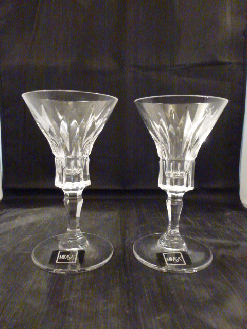 NEW IN BOX MIKASA PARLIAMENT CHANDELIER CRYSTAL CANDLE STICK HOLDERS