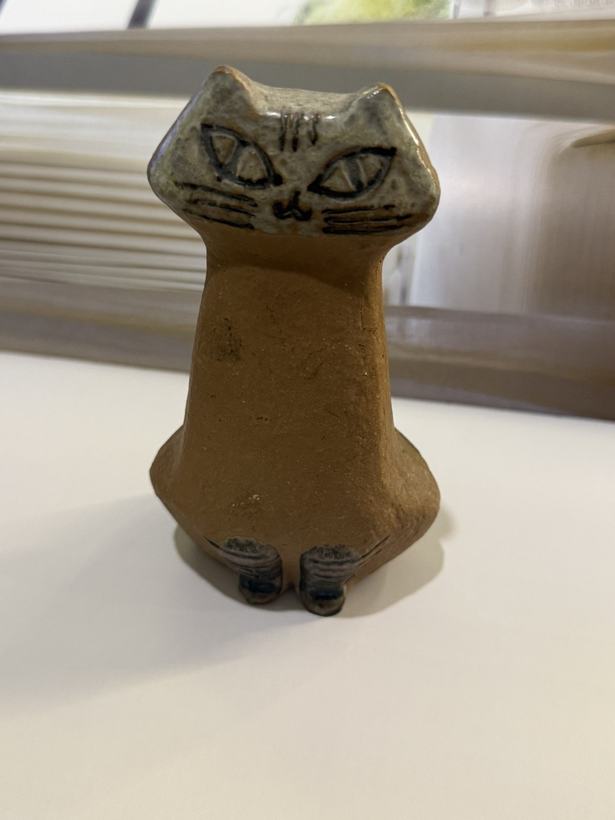 MCM Lisa Larson Cat Figurine Lilla Zoo Gustavsberg Sweden Art Pottery