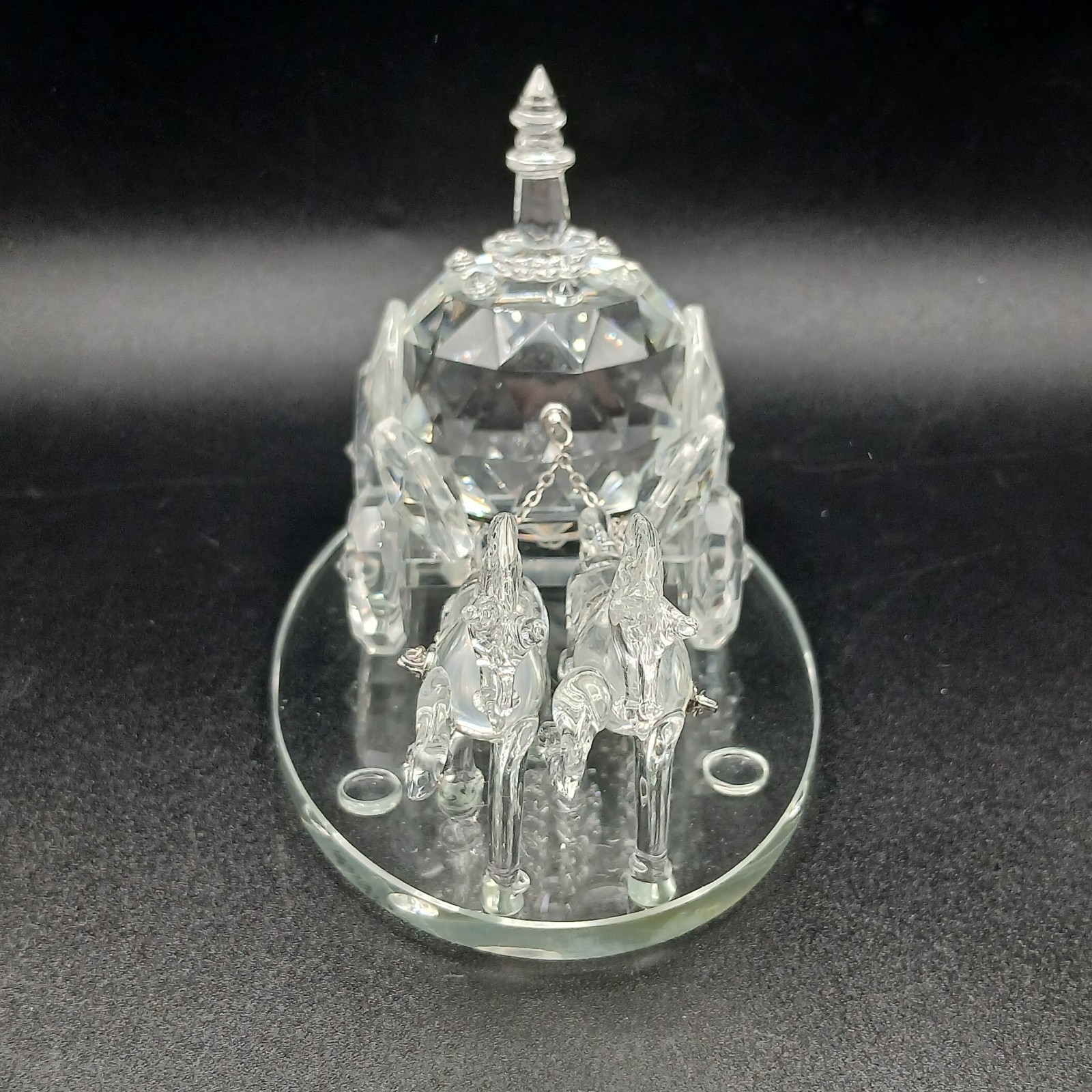 2004 Shannon by Godinger Wedding Coach Crystal Sculpture Cinderella Carriage