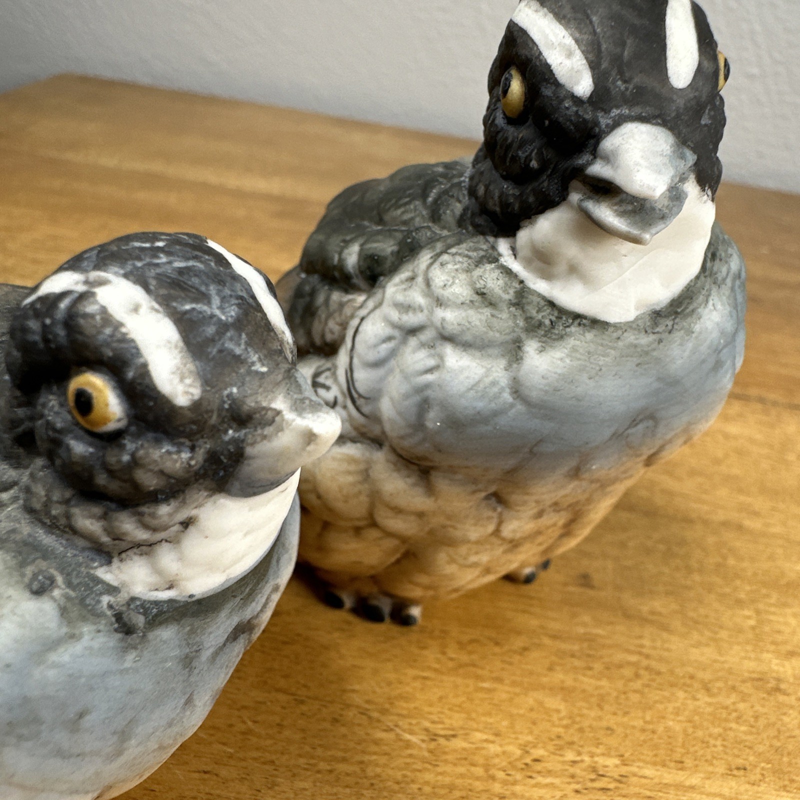 Vintage Ceramic Quail Grouse Set of 2 Made by Horizons (Homco) in Japan, Matte
