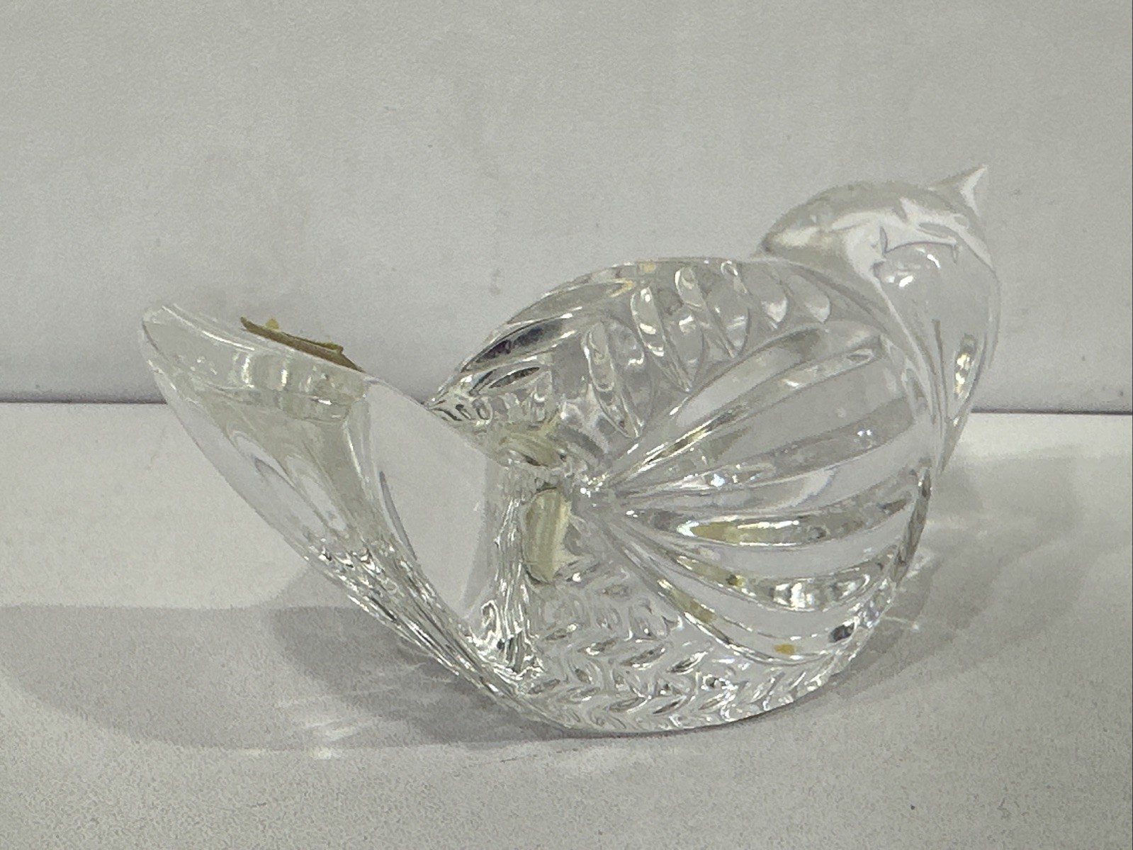 Miroslav Havel Stamped Waterford Crystal Bird Paperweight Figurine