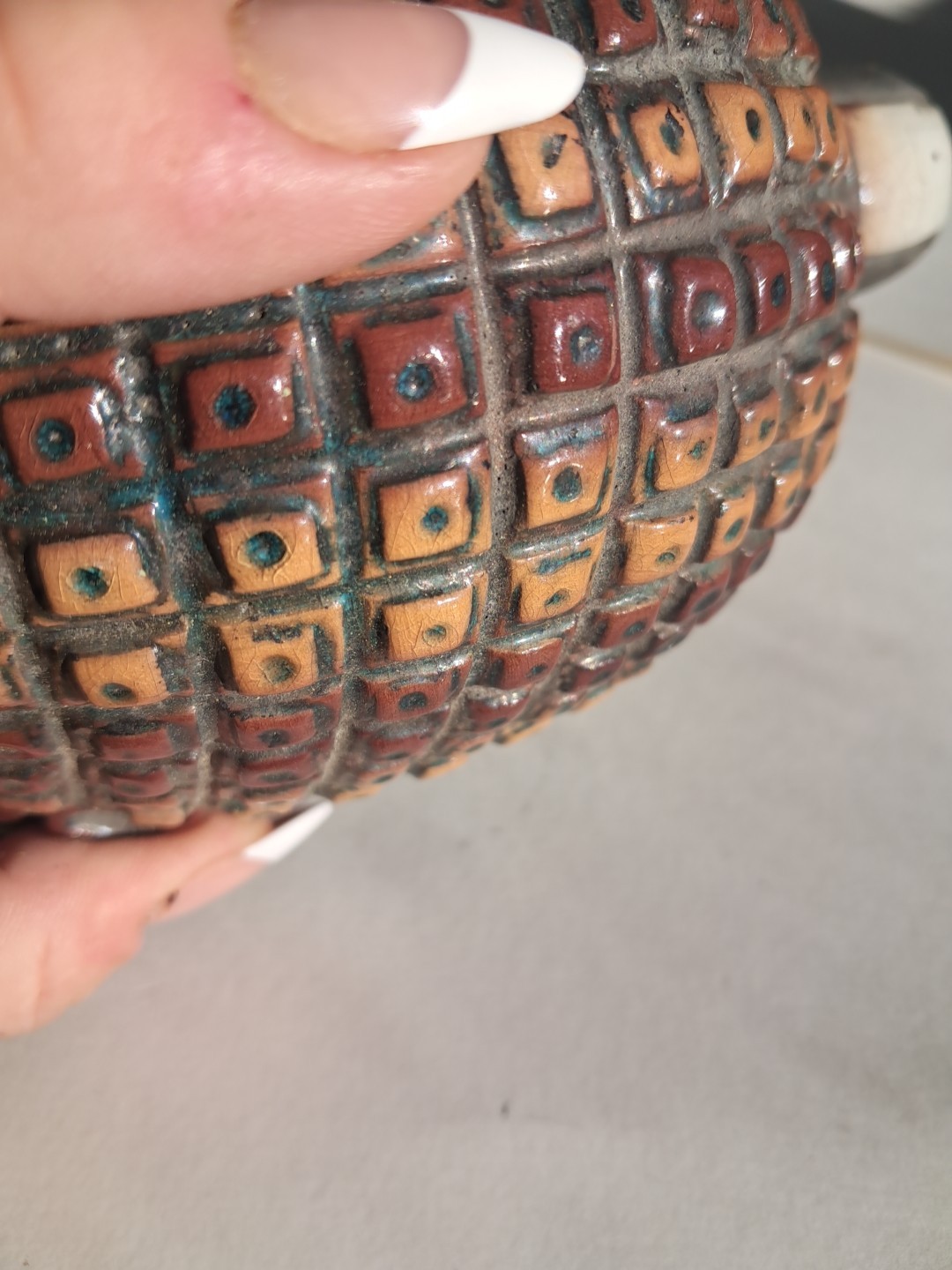 South Africa Art Pottery Raku Tortoise Turtle Animal Handmade Vintage Folk Art