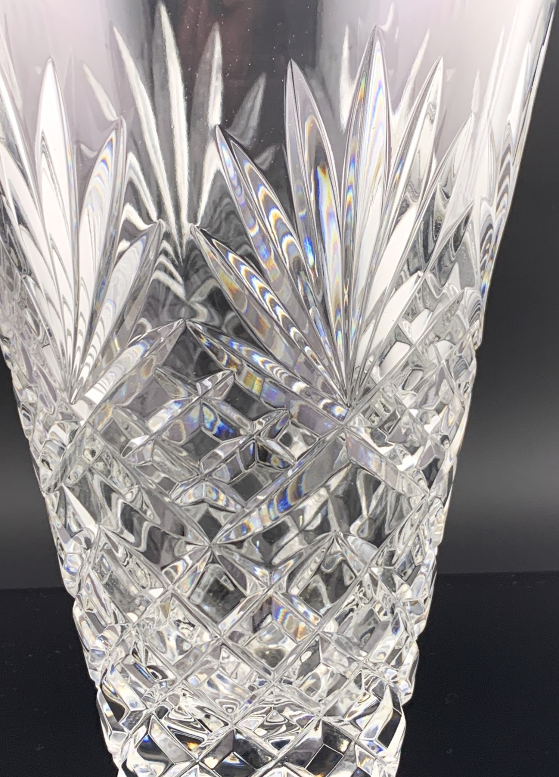Crystal Clear Industries Poland Cut Crystal Vase 8 in