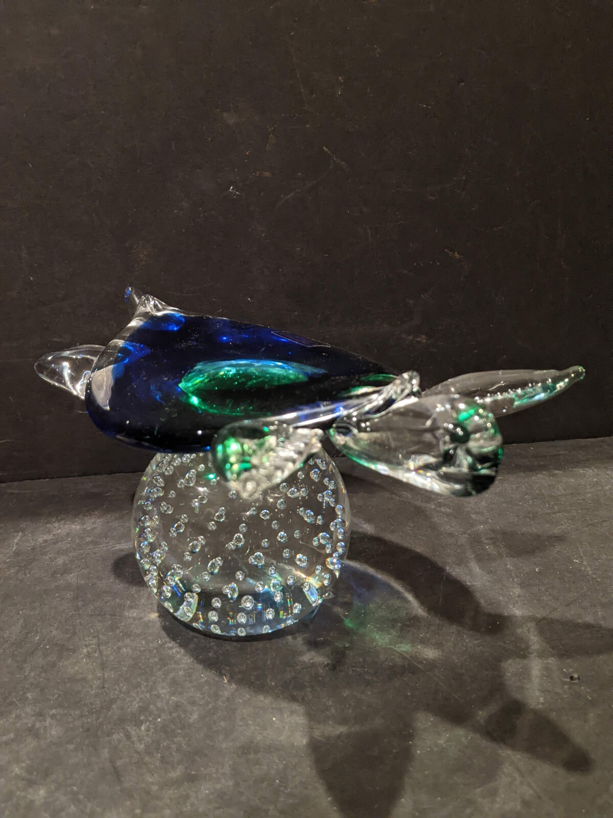 Oggetti Murano Turtle Tortoise blown glass paperweight figurine approx 4″H × 8″W