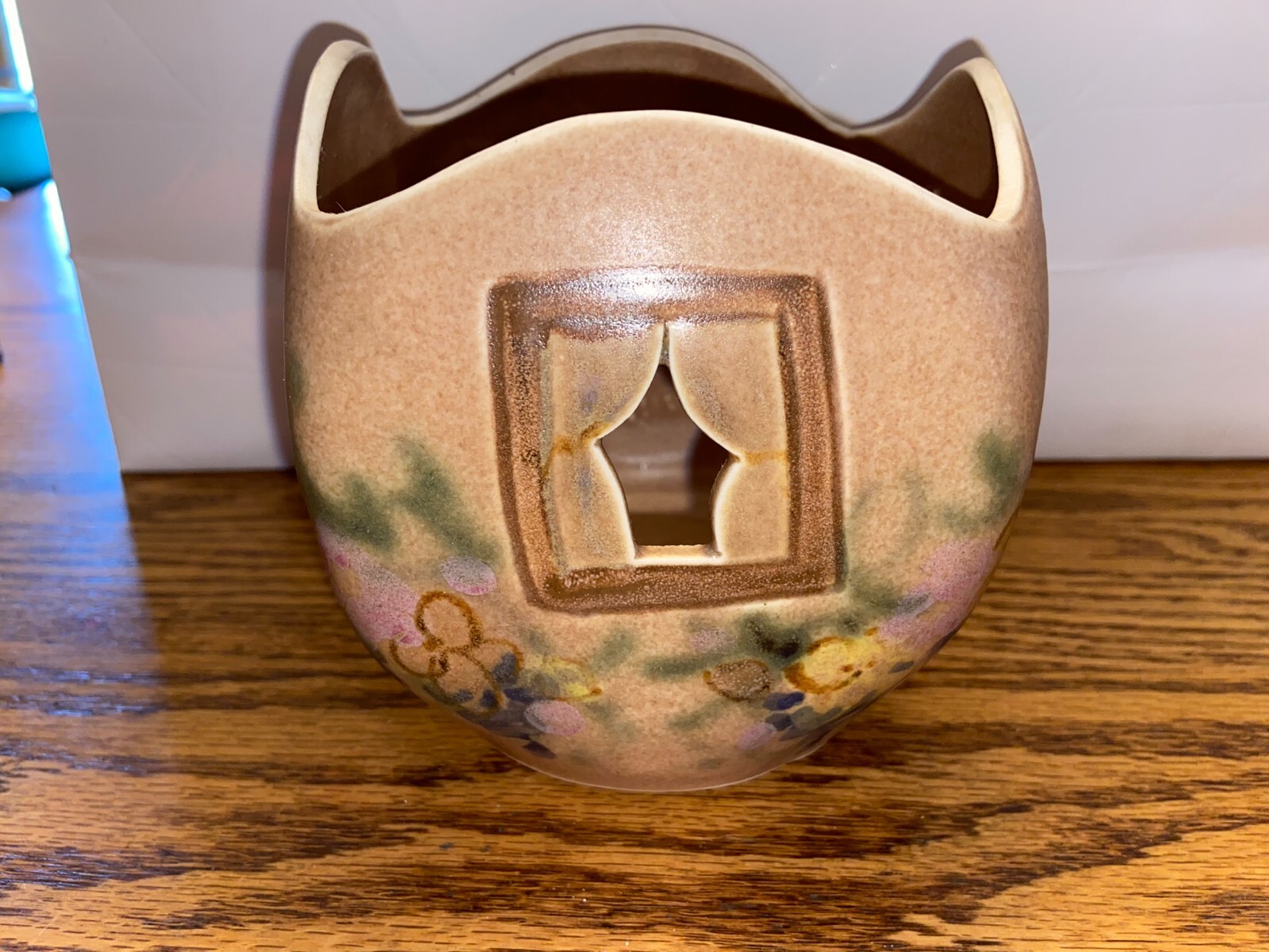 Vintage Clouds Pottery Folsom House Home 1999 Candle Holder