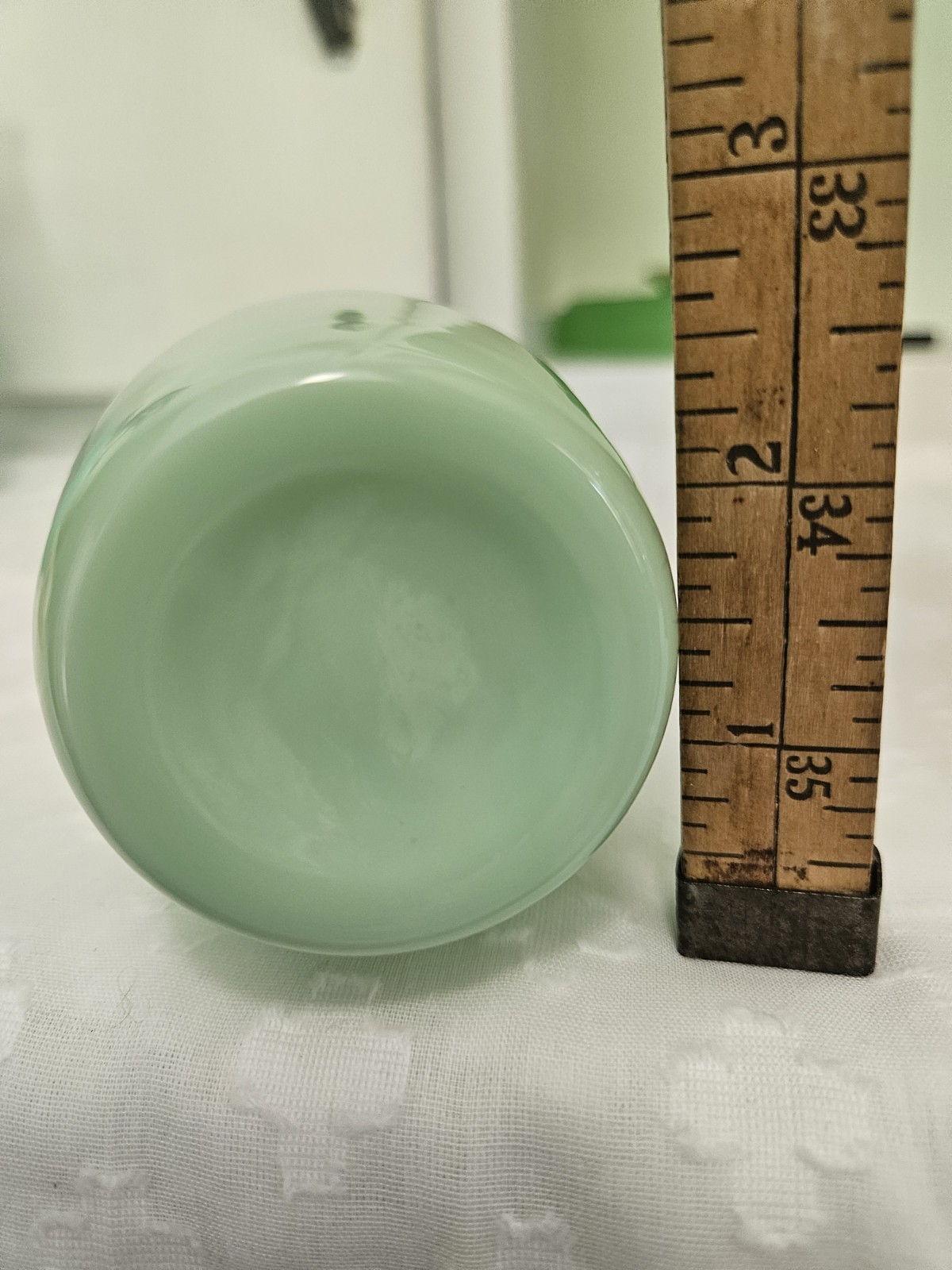 Jade Vase Green Glass 6 Tall Bud Vase