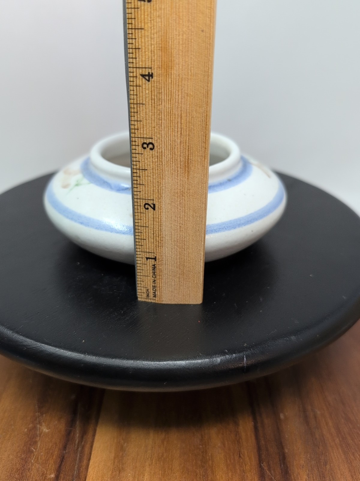 Small Studio Pottery Vase Signed By Artist Round