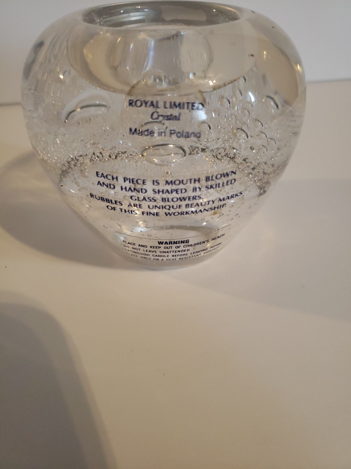 Royal Limited Crystal Handmade Mouth blown Made in Poland