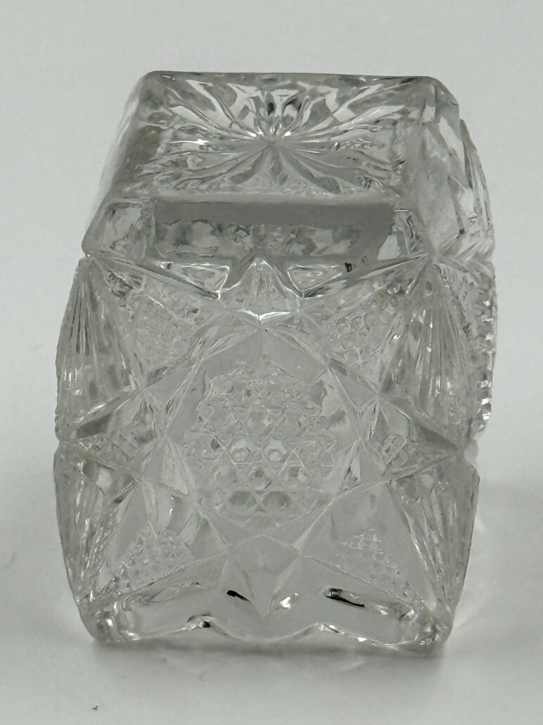 Antique EAPG U.S. Glass Illinois Star of the East Pattern Toothpick Holder2 1/2″