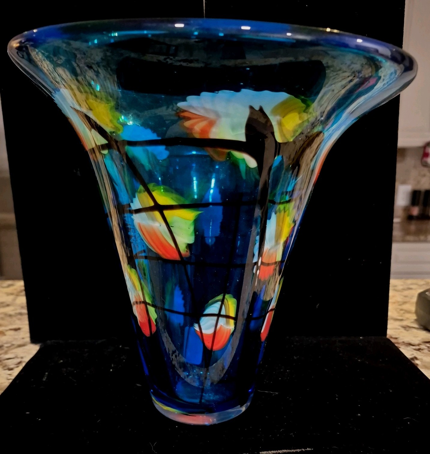 Dale Tiffany Imagination Hand Blown Art Glass Vase