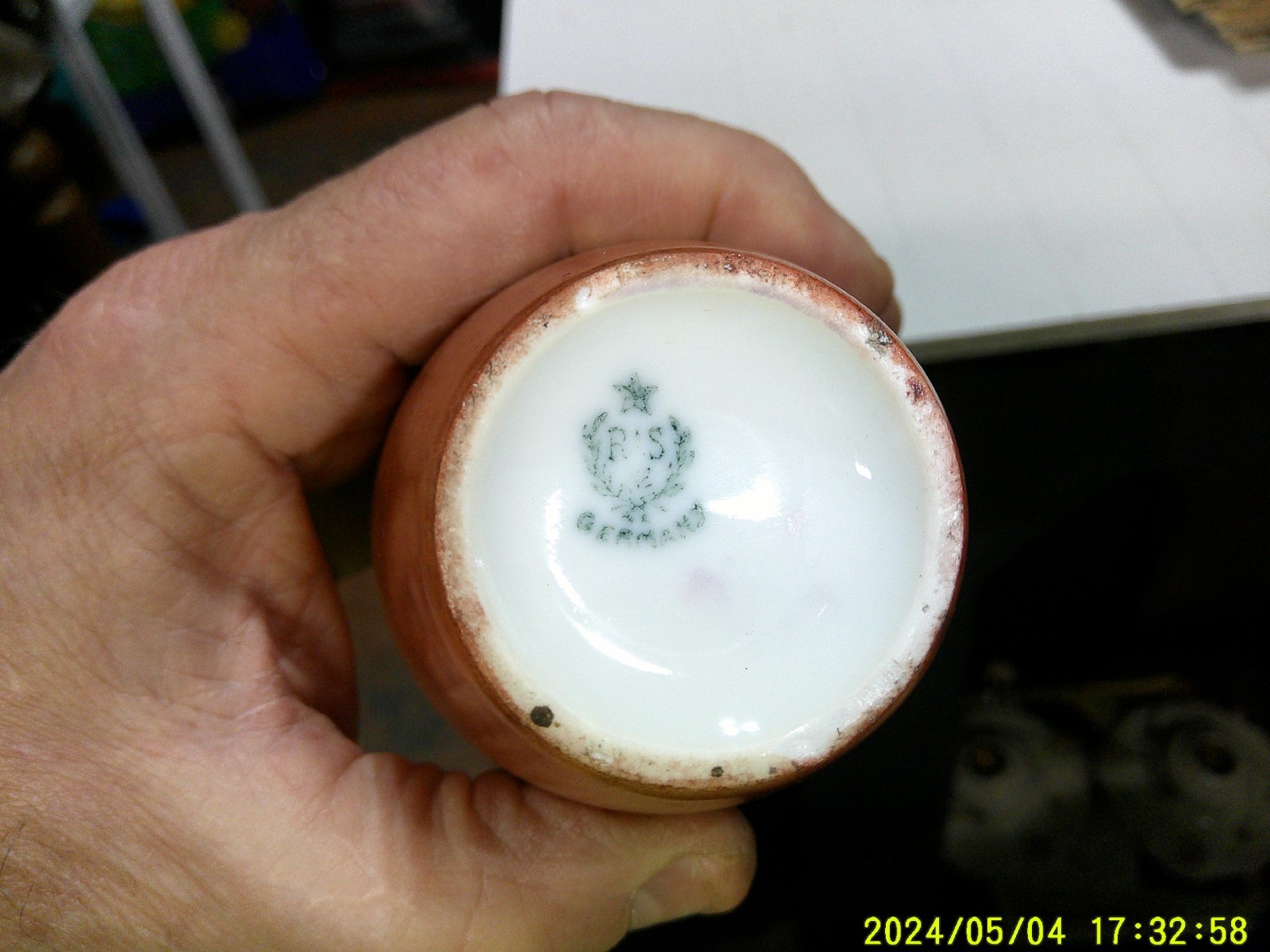 Antique RS Germany Vase Hand Painted 5 1/2″