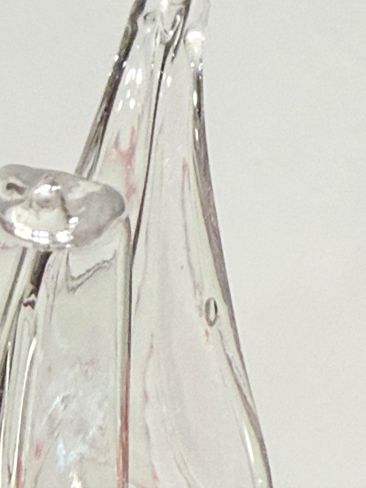 Vintage Riekes Chalet Lead Crystal Votive Candle Holder with Footed Base