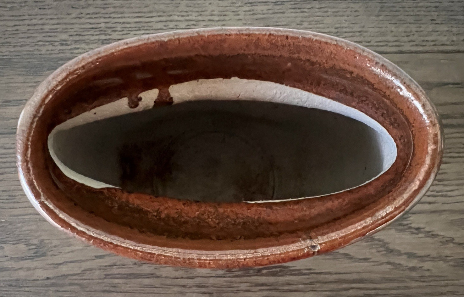 OHATA Metallic Copper Brown Iron Glaze Art Studio Pottery Vase Raku 7.5″ T
