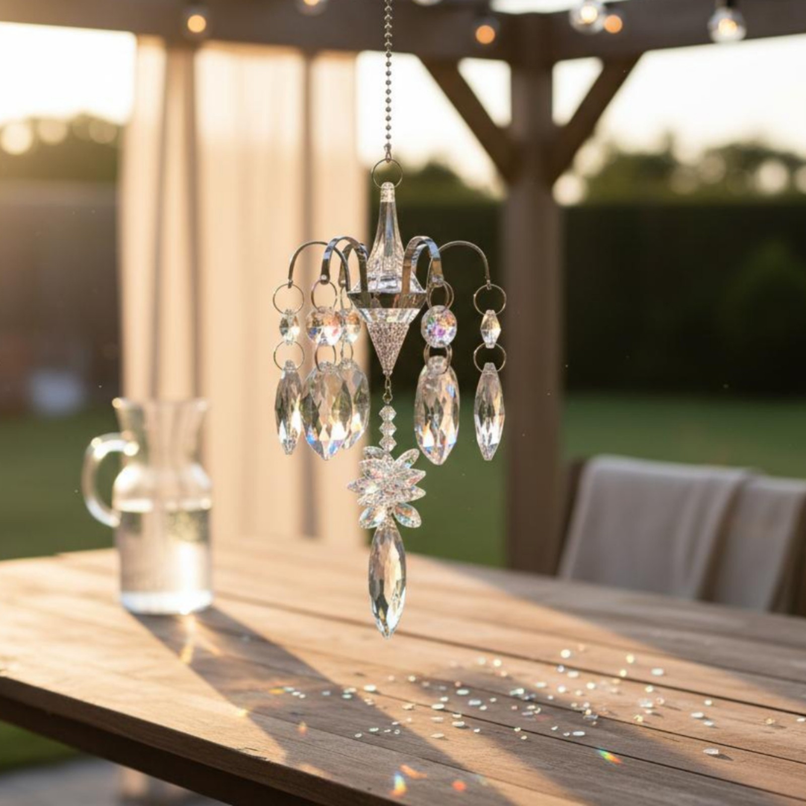Chandelier Crystal Decoration Rainbow Reflection Crystal Suncatcher Faceted
