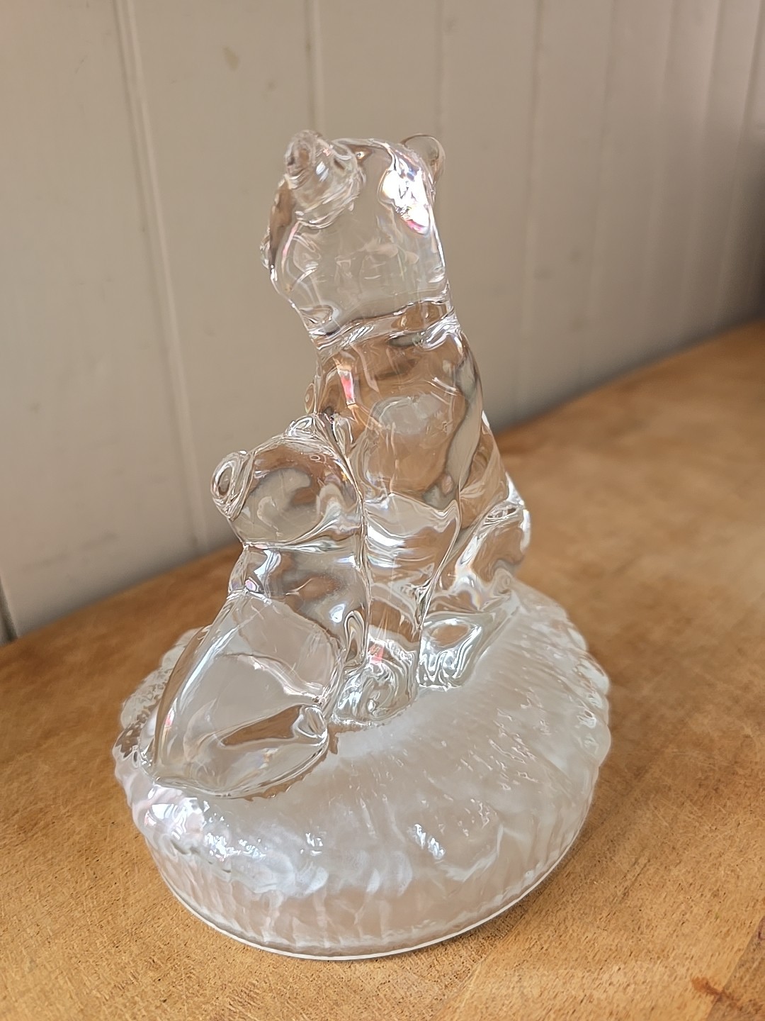 RCR Royal Crystal Rock ® Lion And Her Cub – Made In Italy – Lead Crystal Glass