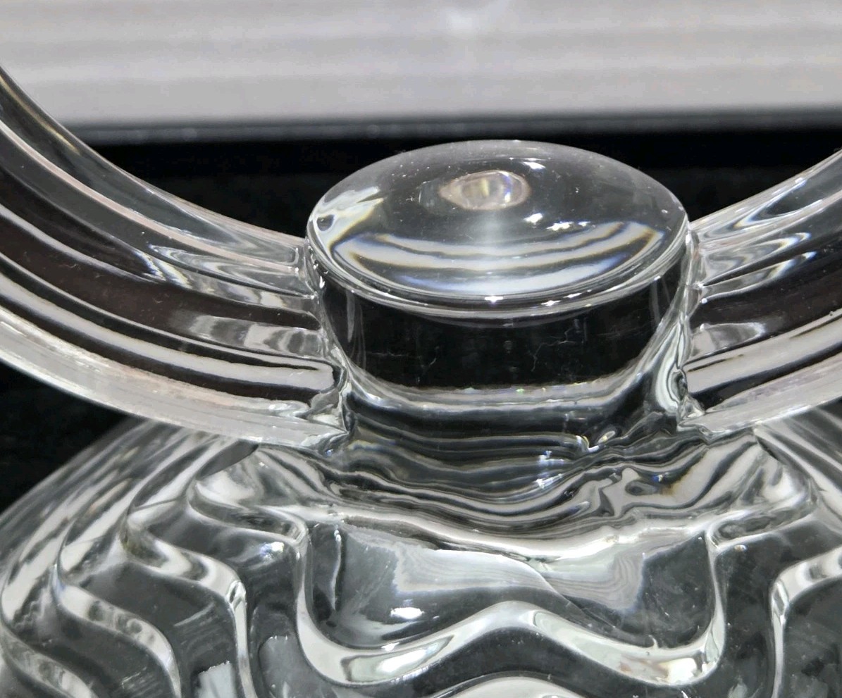 VTG Candelabra Duncan & Miller ‘Caribbean Clear’ Double Light Rare 1936-40s