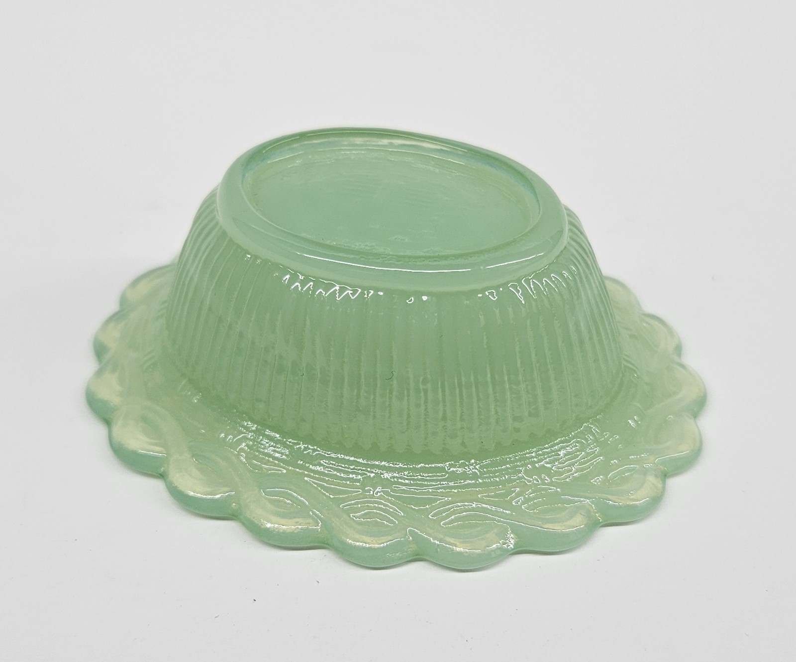 Mosser Miniature Mini Jadeite Jade Green Hen On Nest Chicken Salt