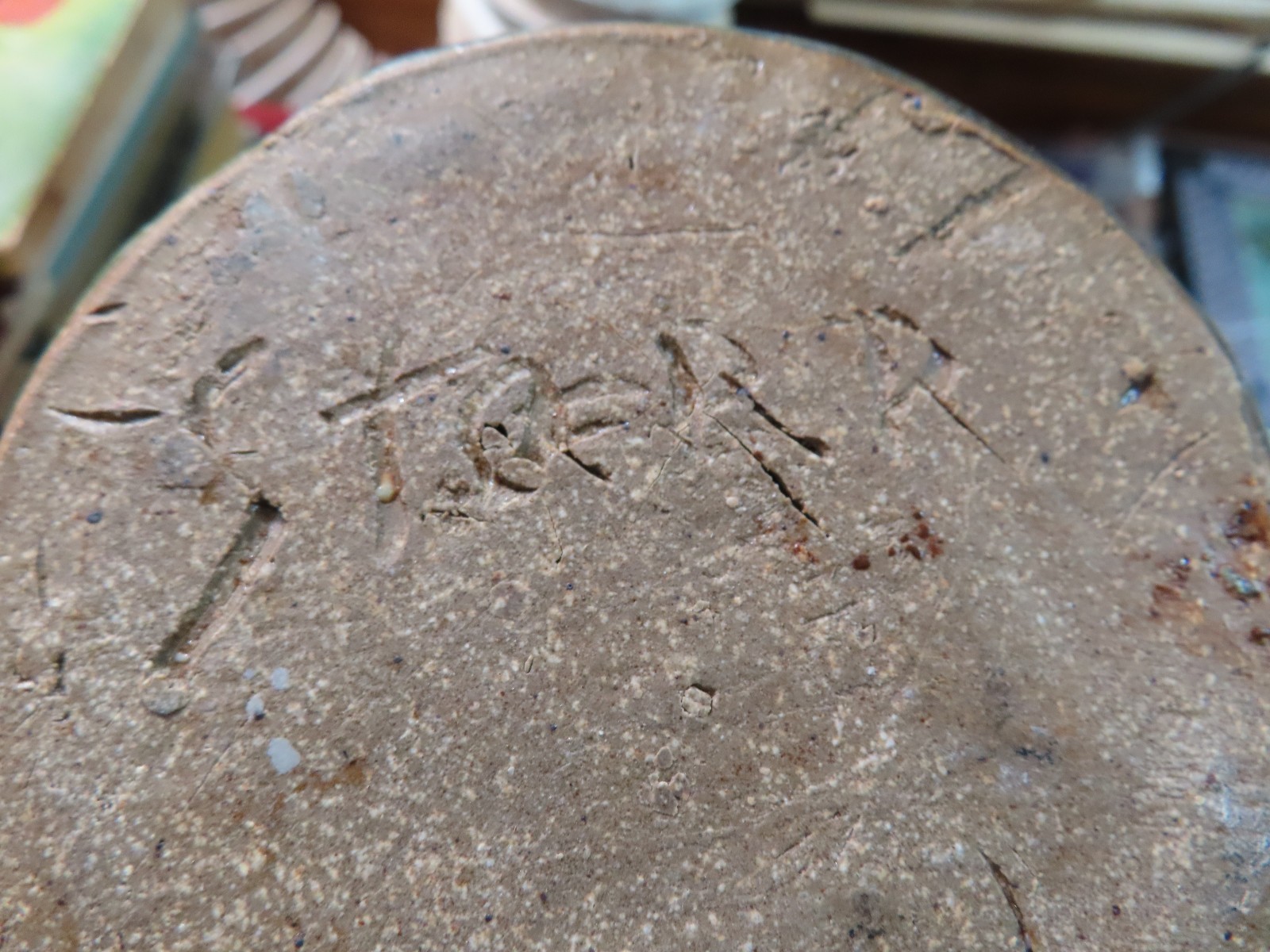 Art pottery vase signed by artist