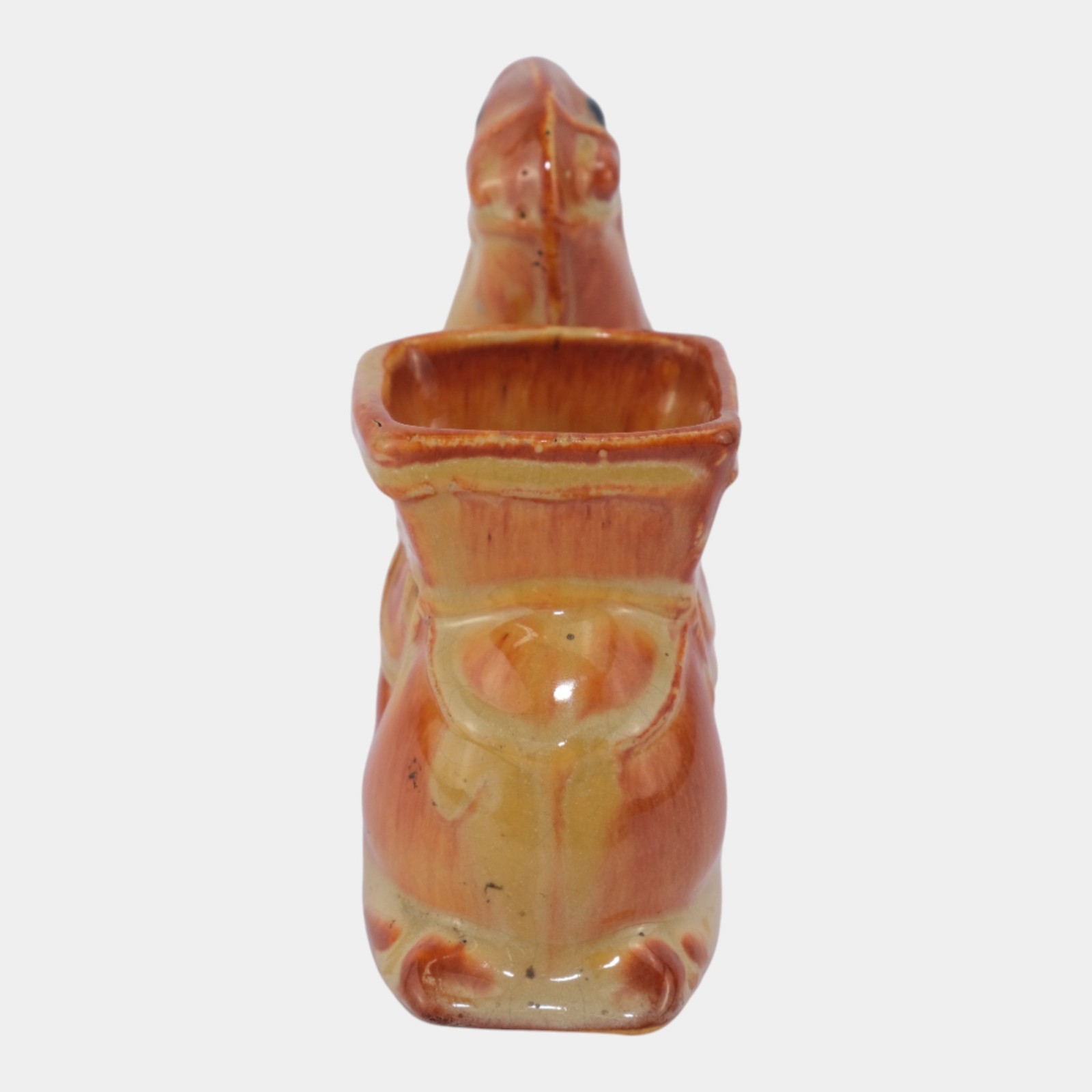 Weller Cactus Line 1930s Vintage Pottery Brown Novelty Camel Figural Planter