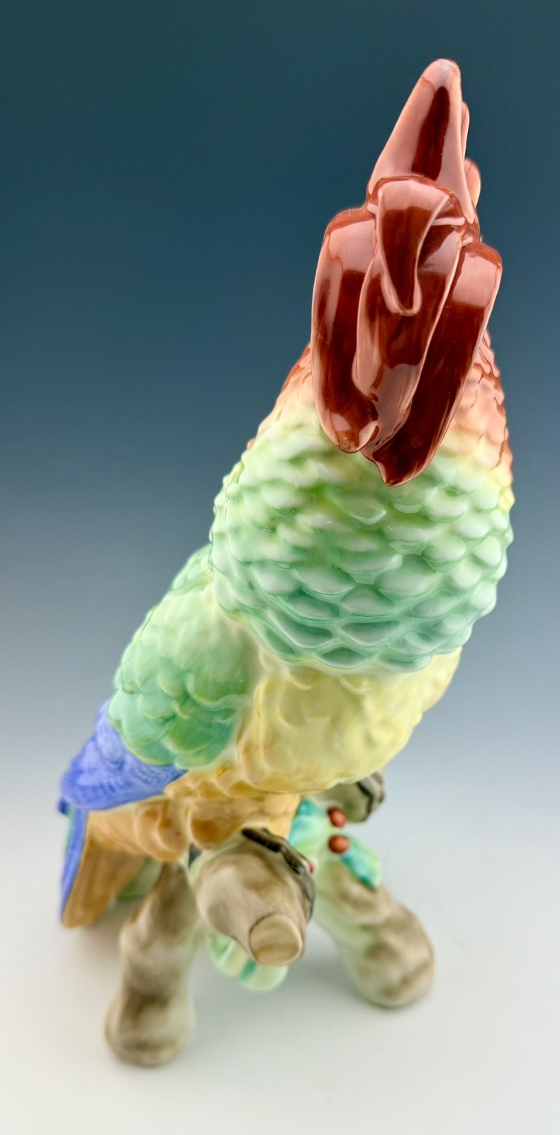 🦋 MINT HEREND Large 11” Cockatoo Natural Parrot Bird Figurine ($1,090 Retail)