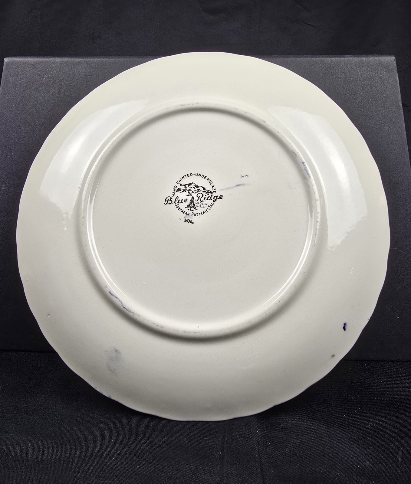 Blue Ridge Southern Pottery French Peasant “A” Man 9.25 Inch Hand Painted Plate