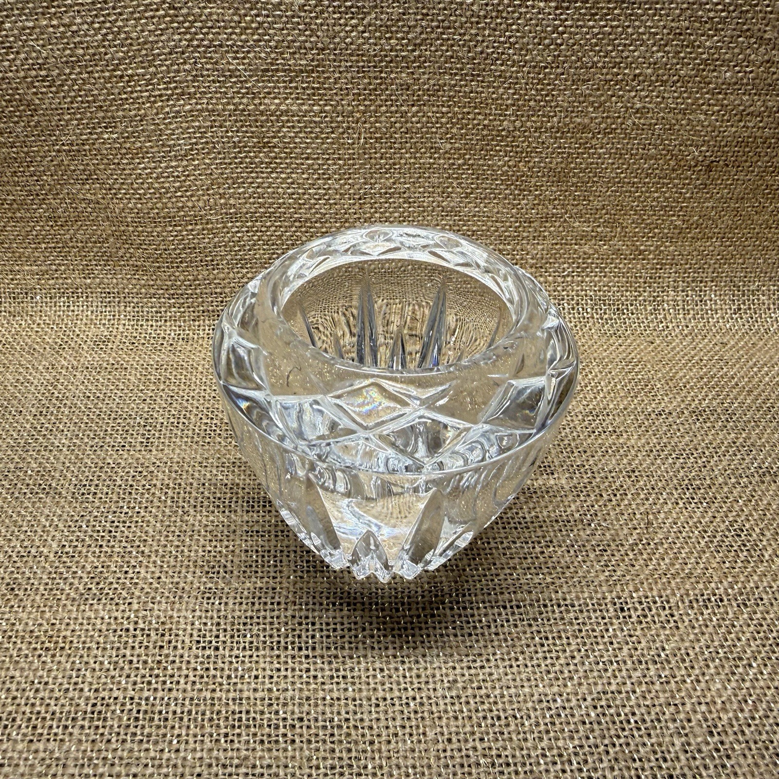 Vintage Princess House Heritage Lead Crystal Votive Candle Holder-Made in France