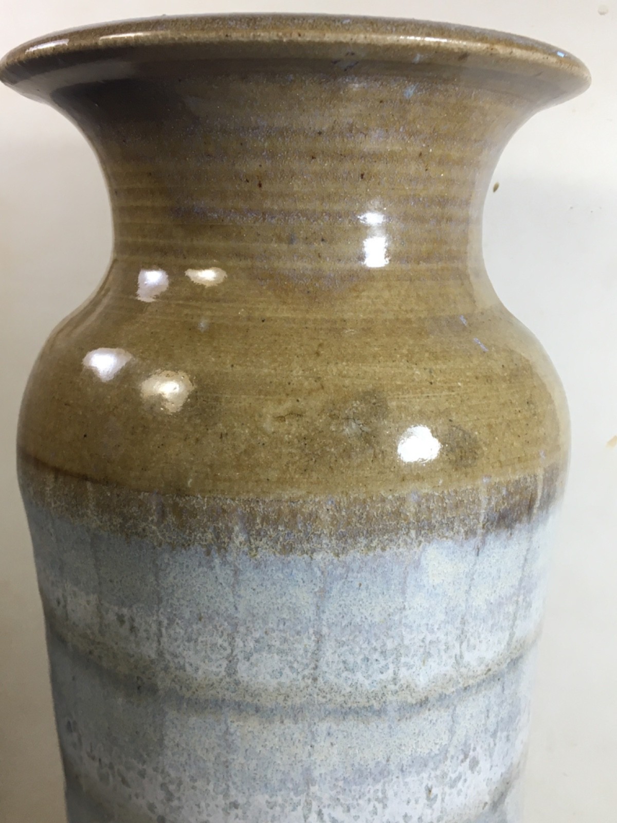 Large 2001 Studio Pottery Vase 14 5/16″ Signed GORDY(?) Ga/2001