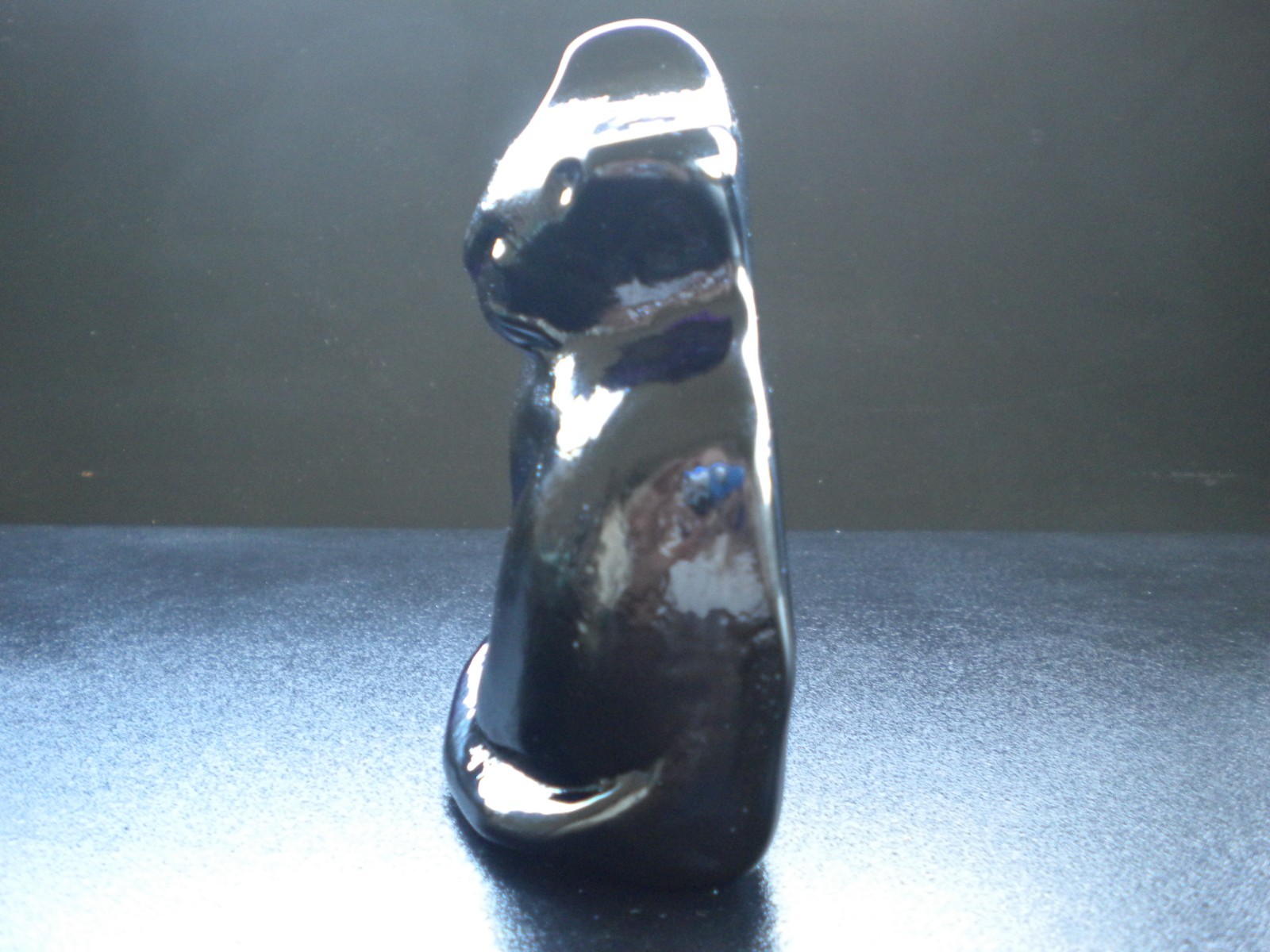 Blenko Glass Cat Figurine – Fig