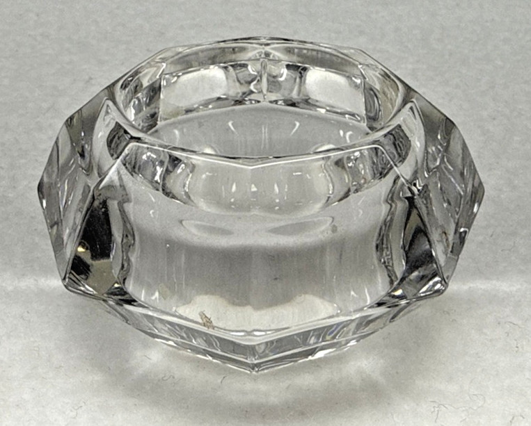 Bleikristall German Crystal Votive Candle Holder Faceted Lead Crystal Germany