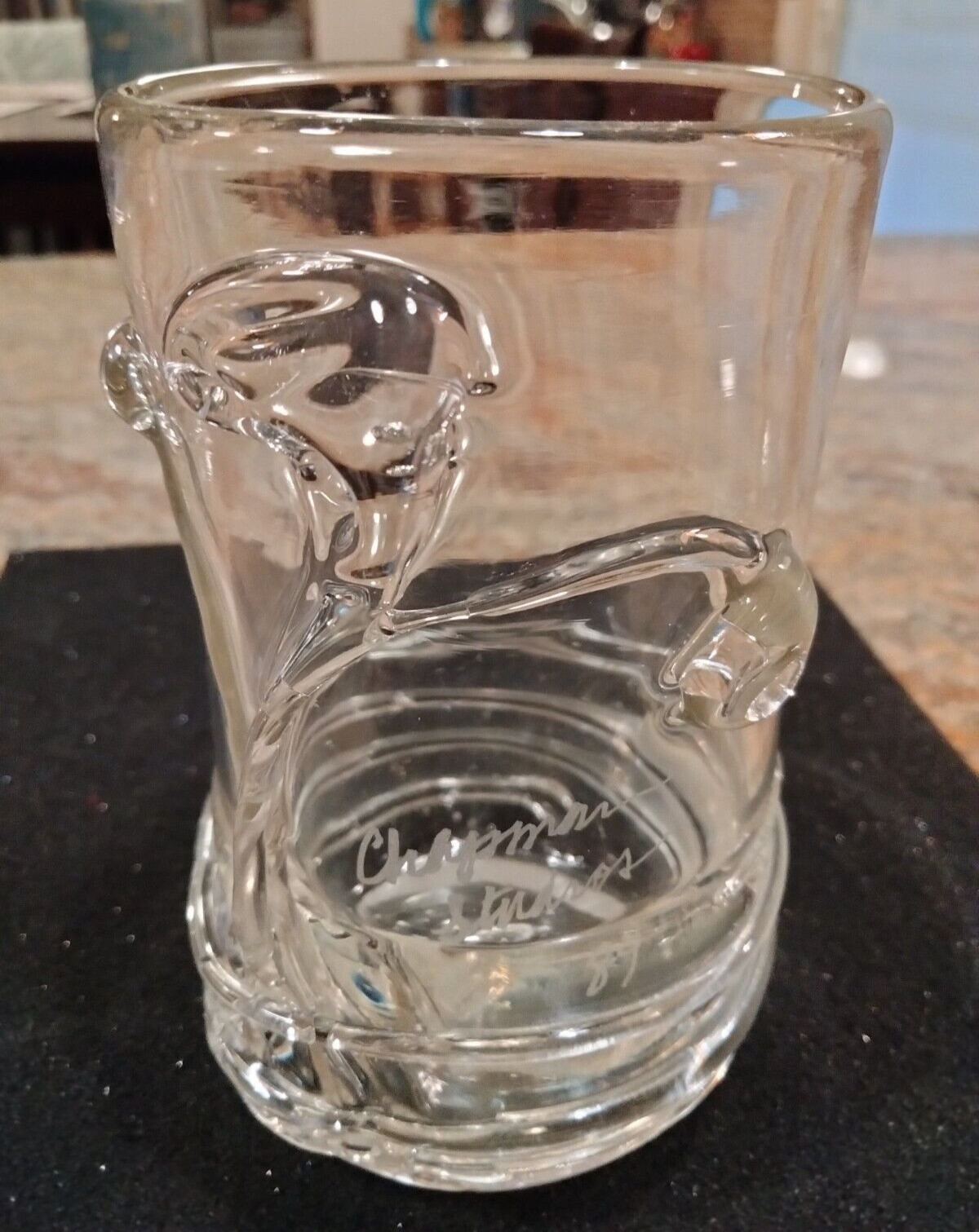 Chapman Studios Art Glass 1989 Free Form Vase 4.75 Inches (#1)