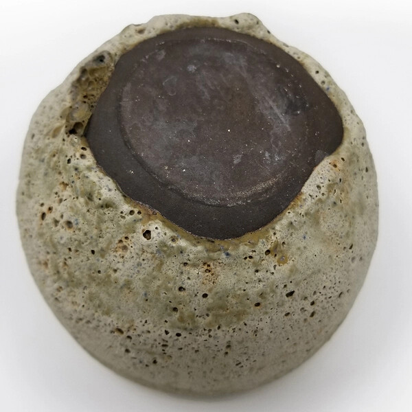 1970s Vase With Crater Glaze by James Lovera
