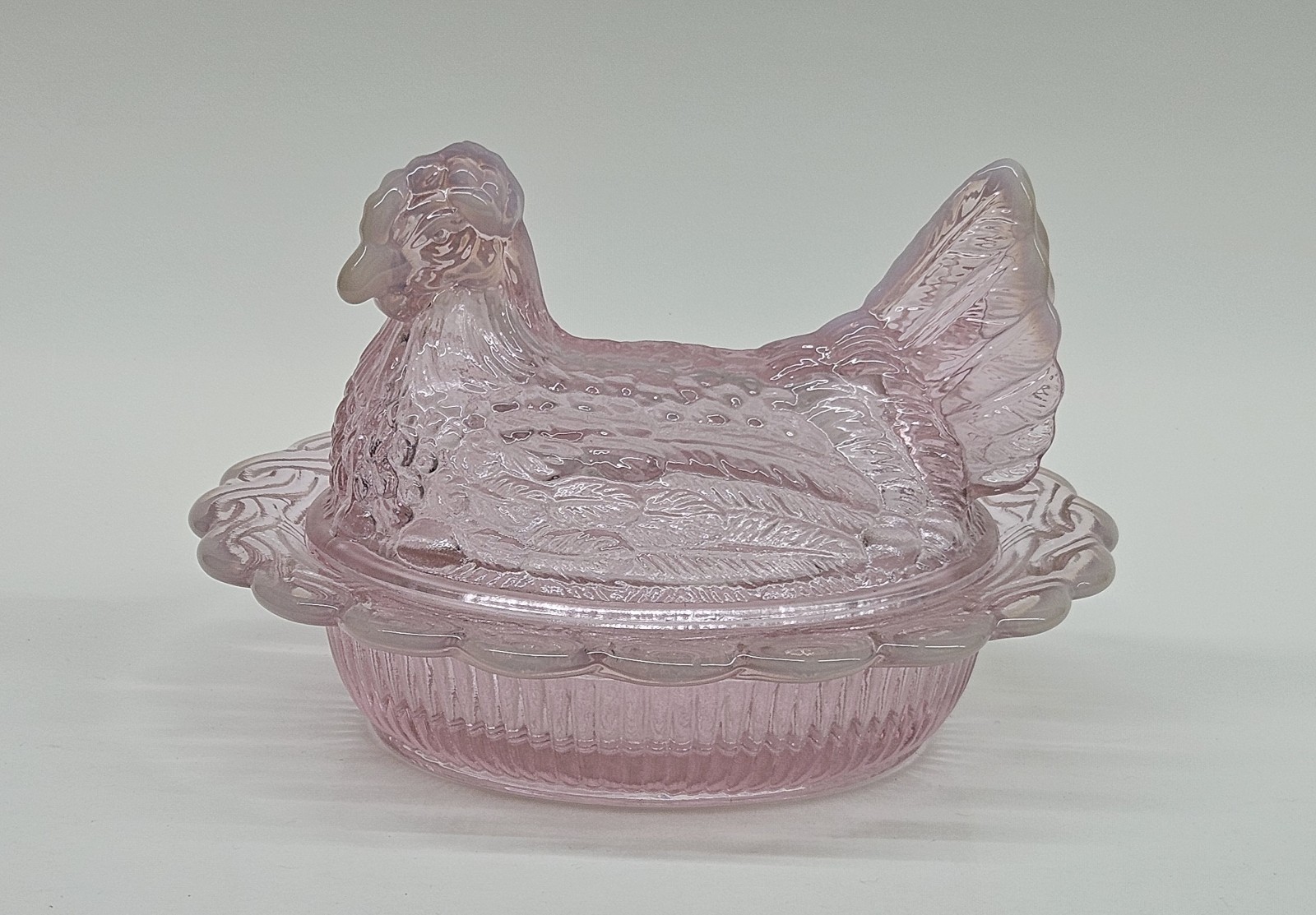 Mosser Rose Pink Opal Hen On Nest Full Size Chicken HON