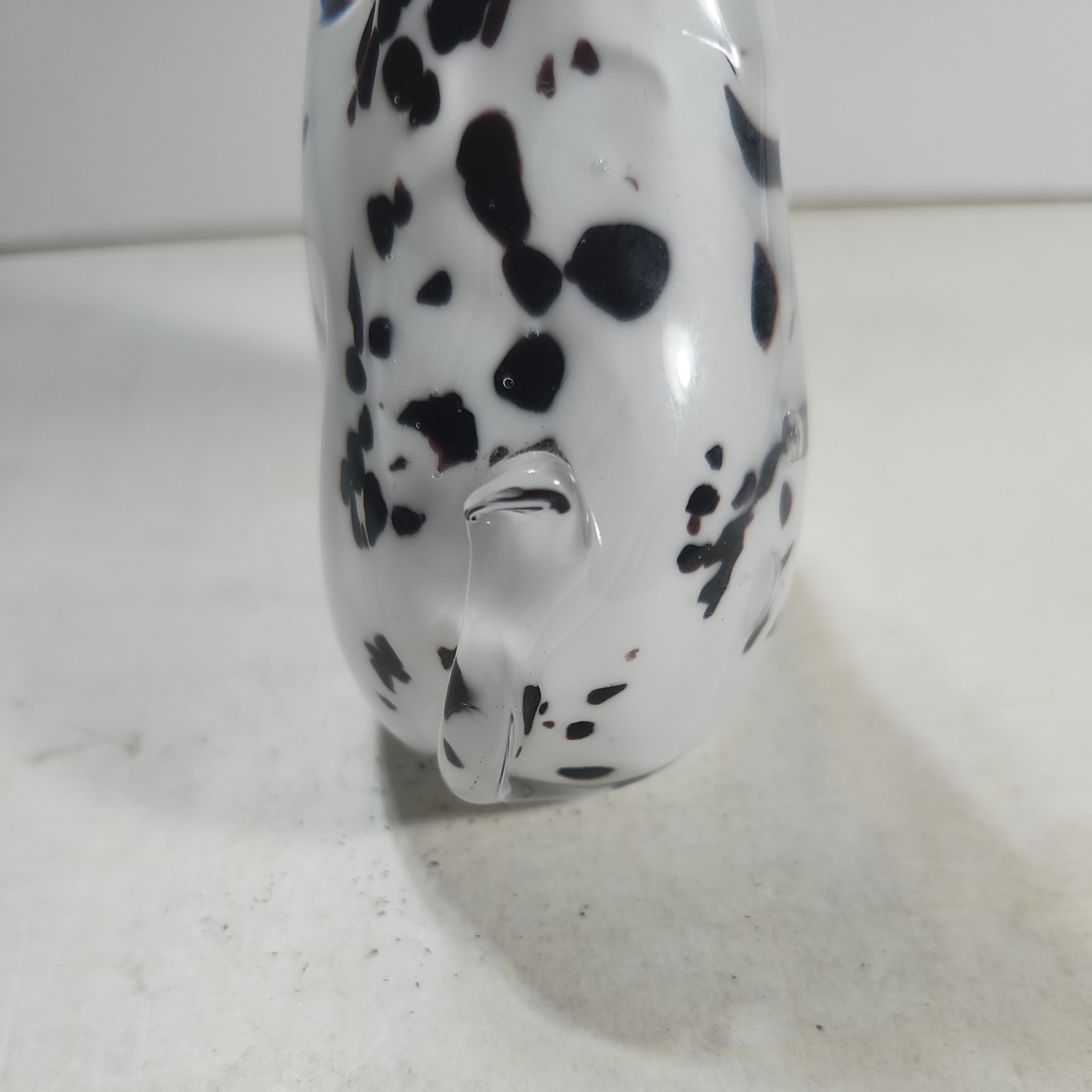 Unbranded Hand Blown Sitting Dalmatian Dog