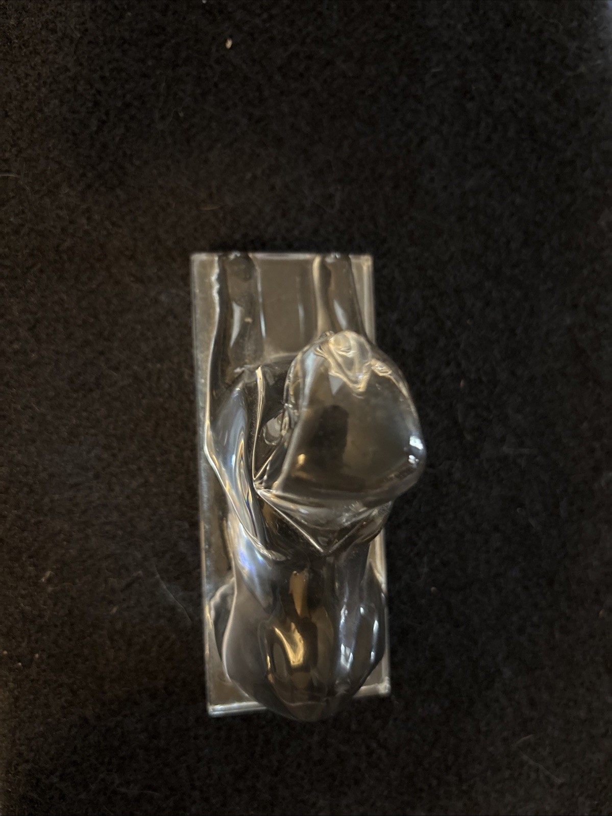 Baccarat Crystal Egyptian Sphinx Cat Figurine Paperweight Sculpture France