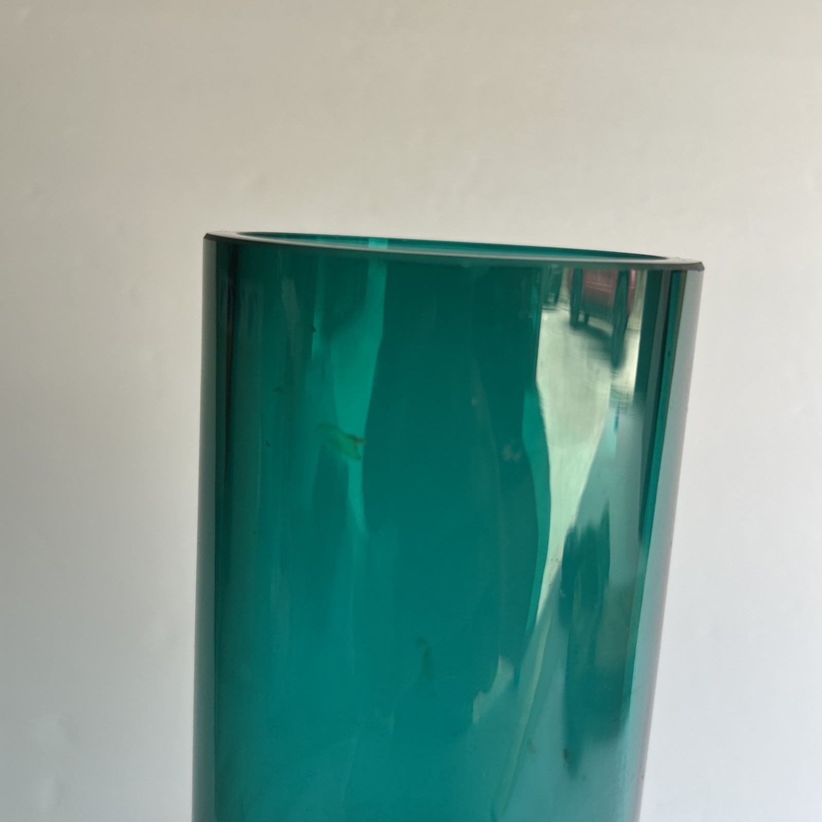 Finncristall Riihimaen Lasi Oy Finland Aquamarine Vase Tamara Aladin