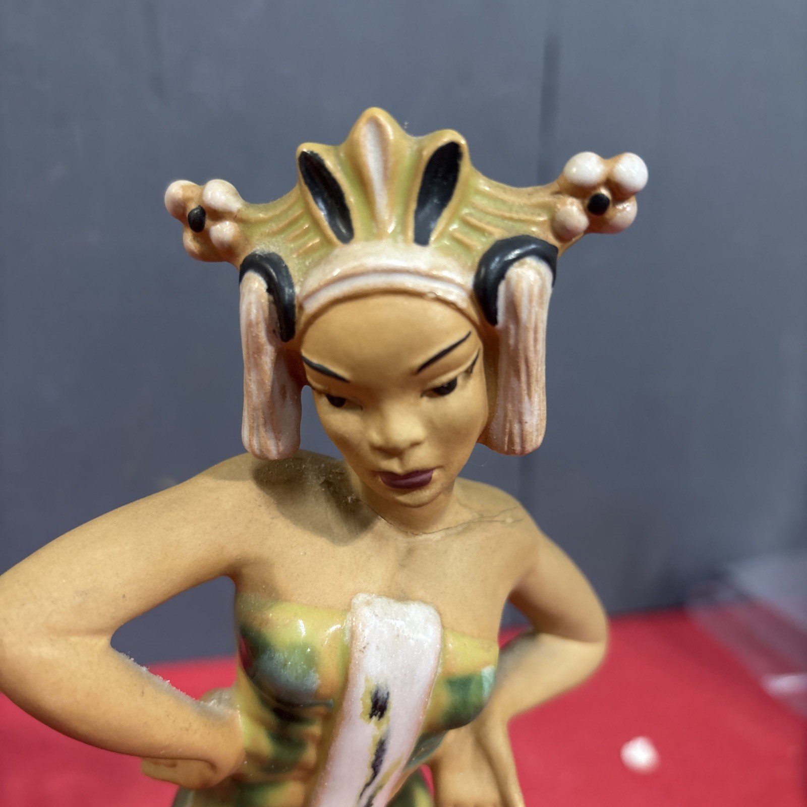 N-Vintage Pair CERAMIC ARTS STUDIO Figurines 9.75″ Indonesian Balinese Dancers