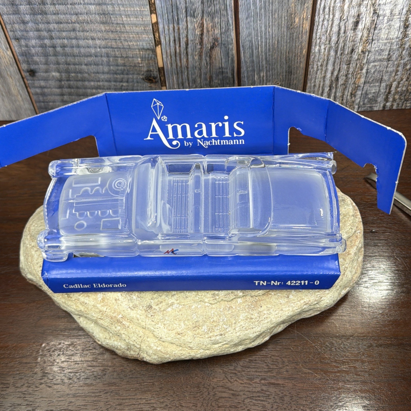 Amaris Nachtmann Hofbauer, Cadillac Eldorado, Lead Crystal Glass Car, Boxed Rare