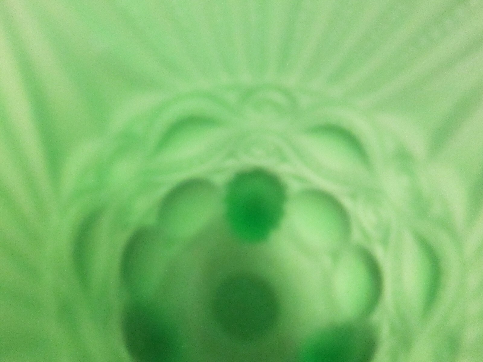 Fenton Eyewinker Pattern for LG Wright GREEN SATIN Celery Vase 7.75″ tall RARE