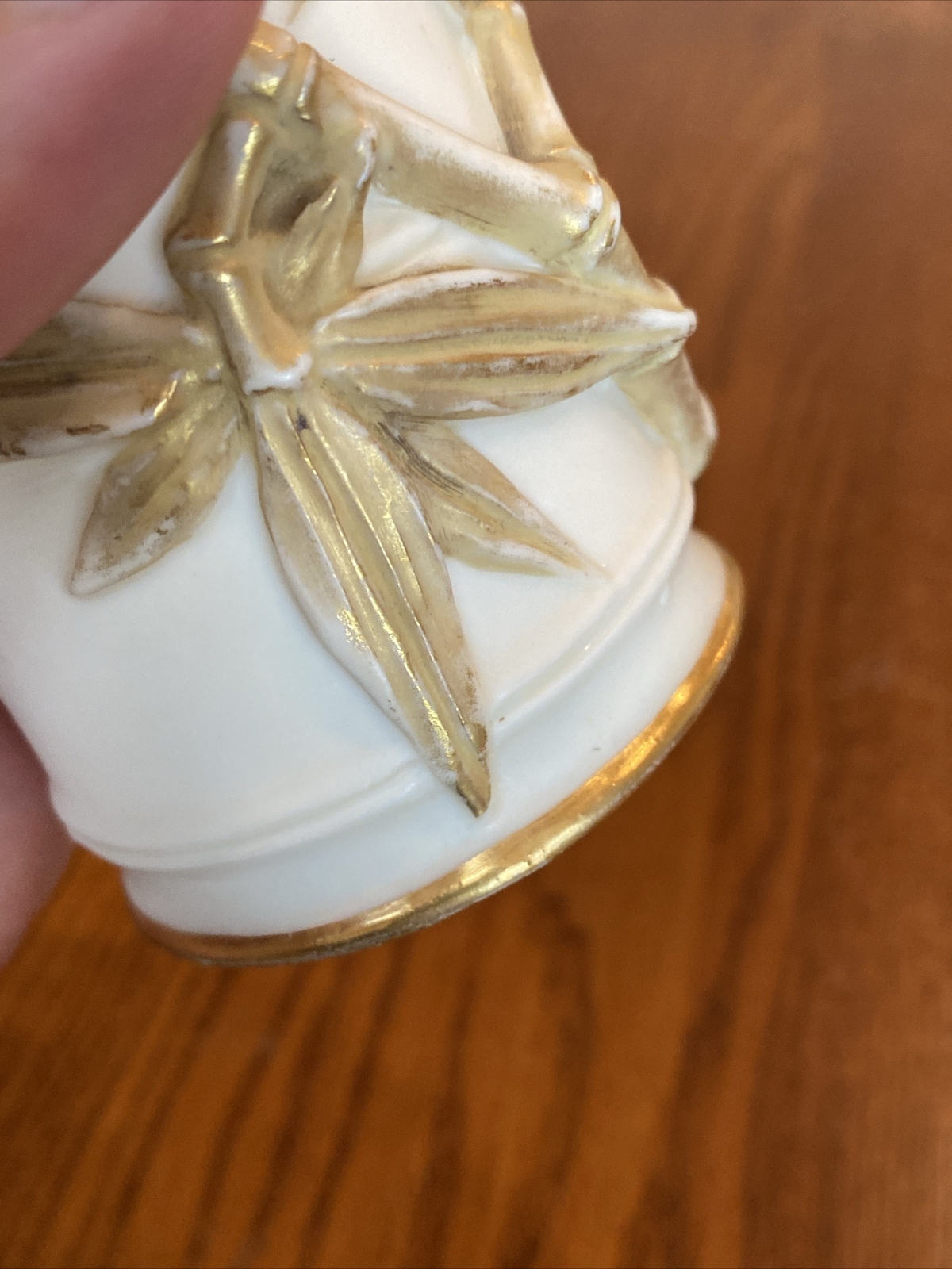 Antique 1885 19th C ROYAL WORCESTER PATENT METALLIC IVORY WARE BAMBOO SPILL VASE