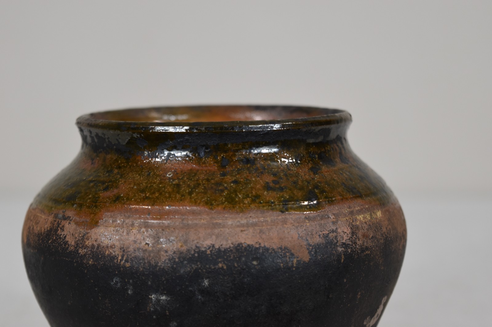 Vintage Clay Pot Rustic Ceramic Vase Antique Pottery Vessel
