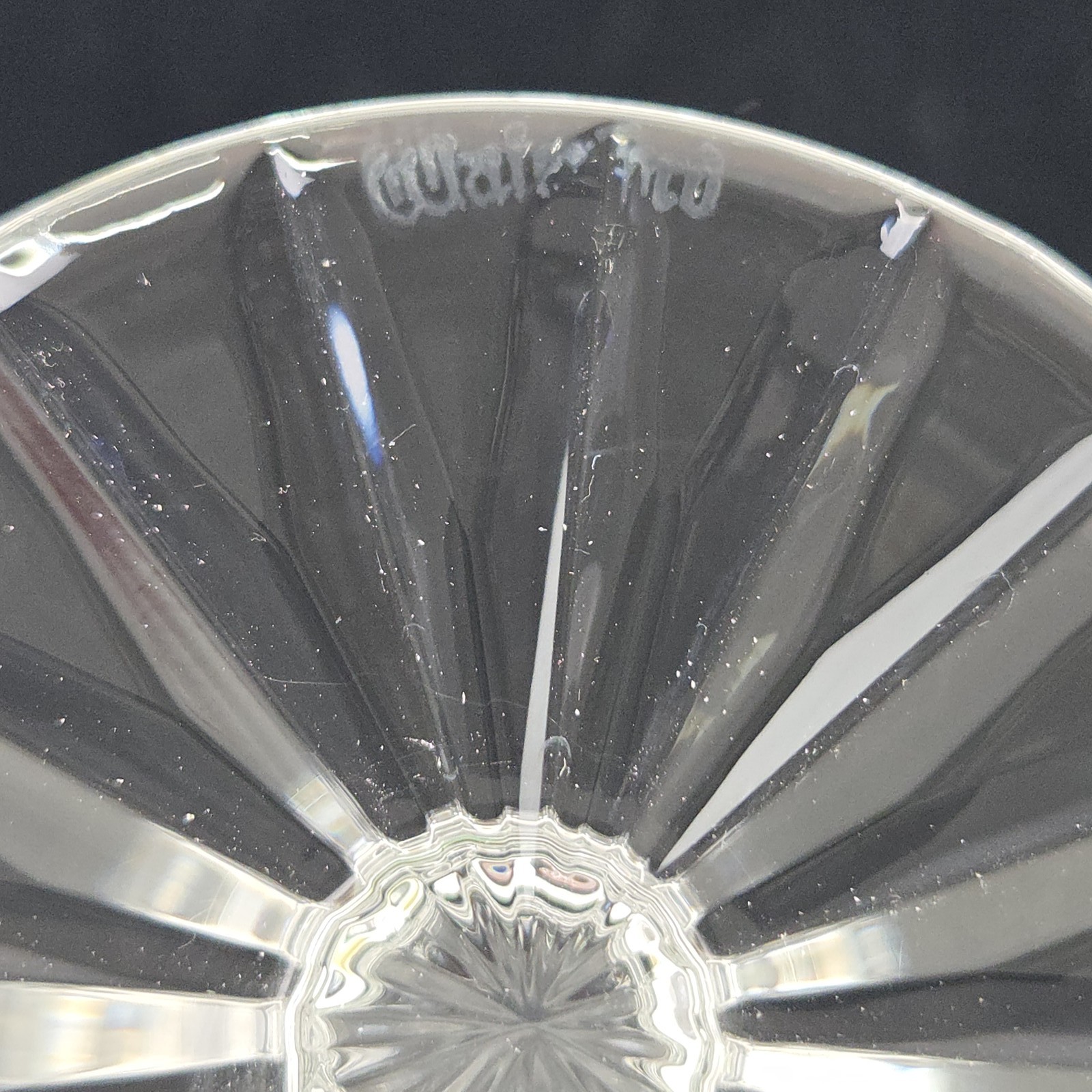 Waterford Crystal Lismore Pattern Wine Claret Glass Goblet 5-7/8″ Tall