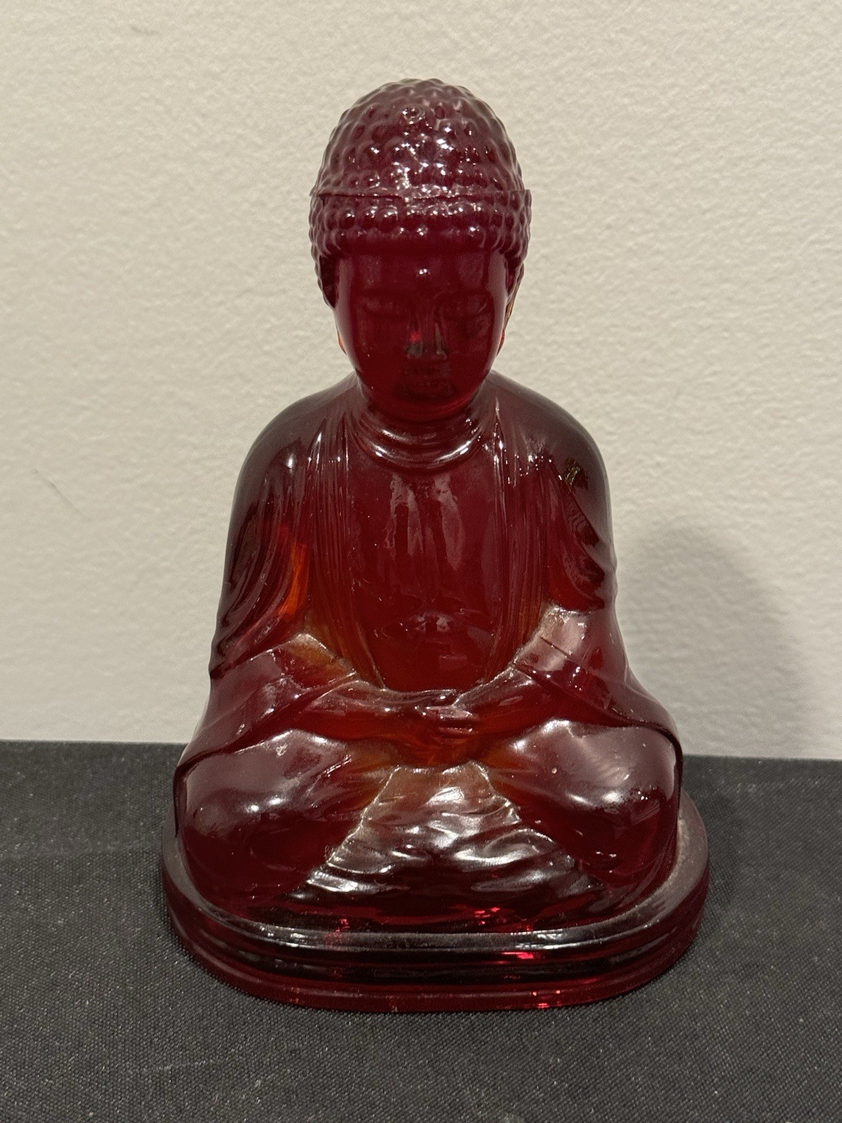 Original Cadmium glass glow uv reactive non uranium Gillinder 1920’s Buddha