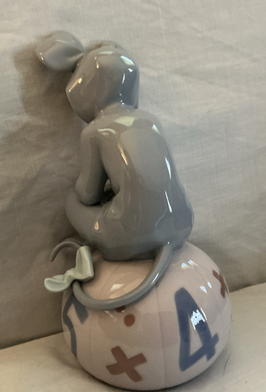 Lladro LOVING MOUSE #5583 Child In Mouse Costume Holding Cat – Mint No Box