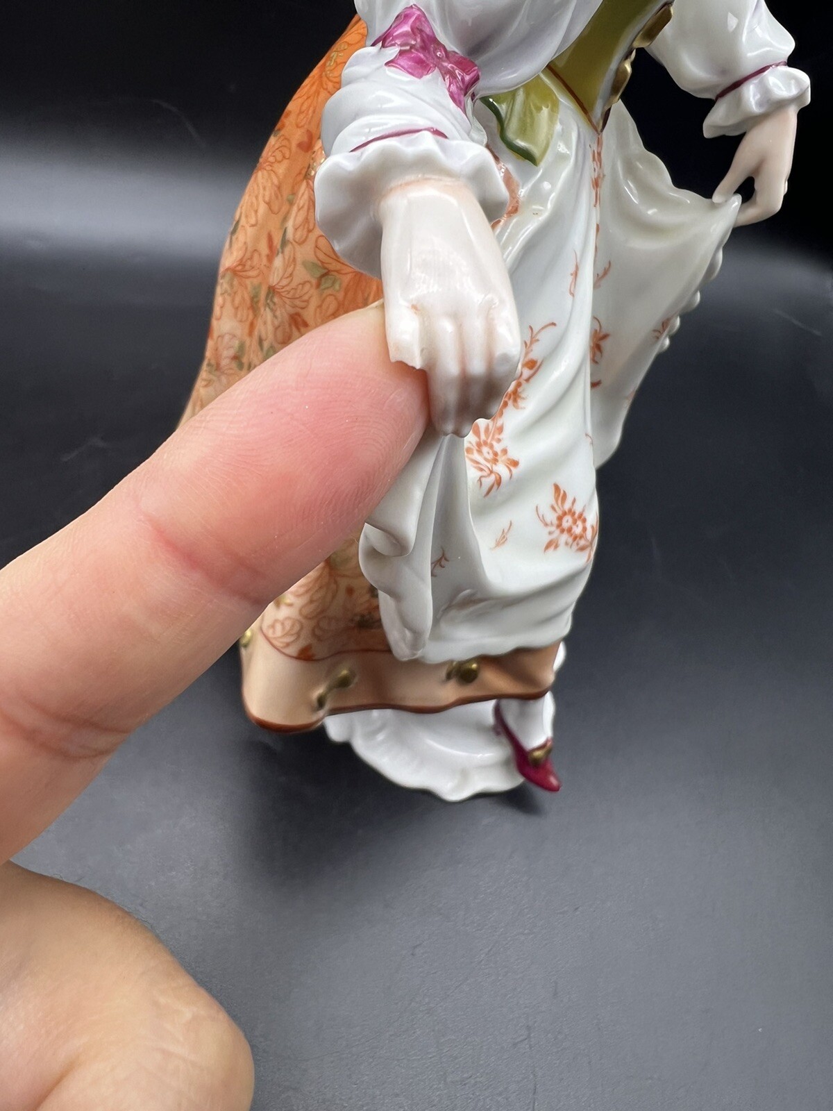 Vintage ROSENTHAL Gustav Oppel Porcelain 9.75” Figurine Rococo Dancer #1518