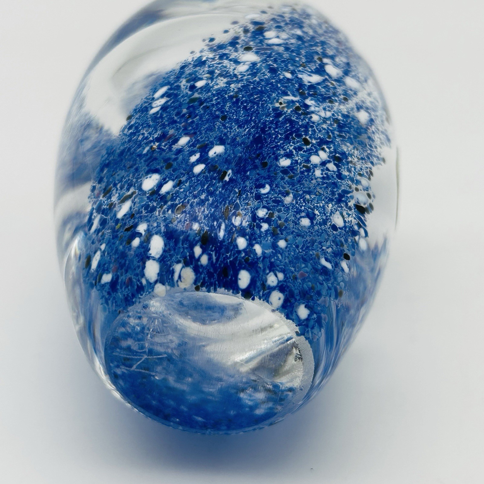 Hand Blown Perfume Bottle w/Stopper For Neiman Marcus, Signed, Made In England