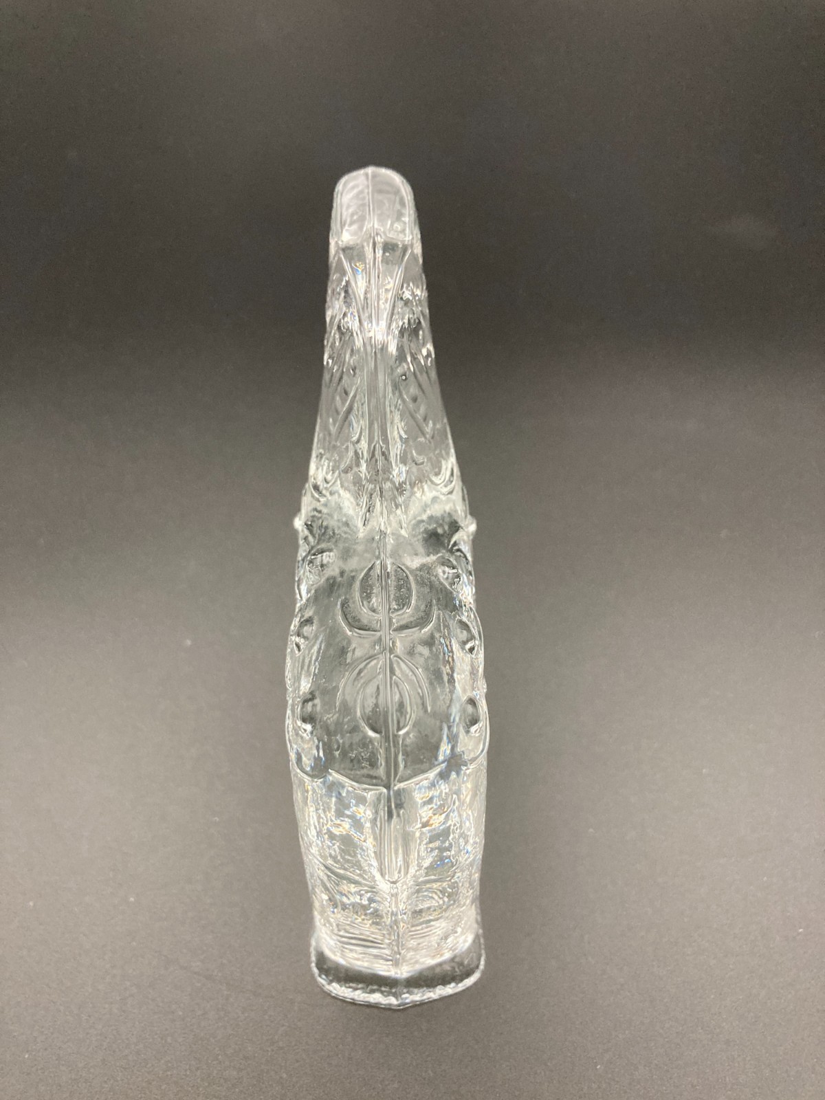 Lindshammar Art Glass Swedish Dala Horse Figurine with Tag 3 1/4″