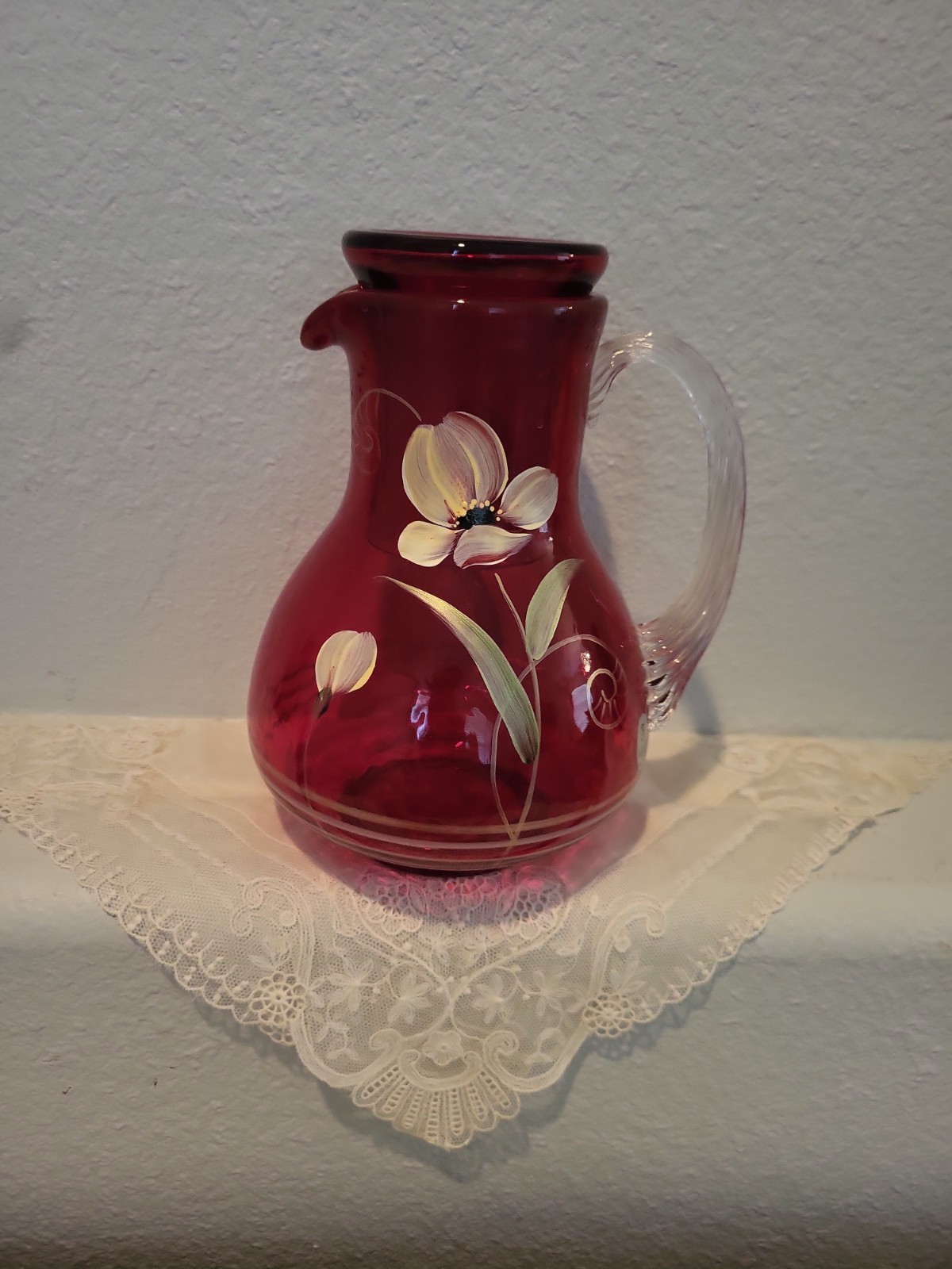 Fenton 2008 Floral Fantasy on Ruby Guest Set # 8100 AO 91/250 Tumble Up Signed